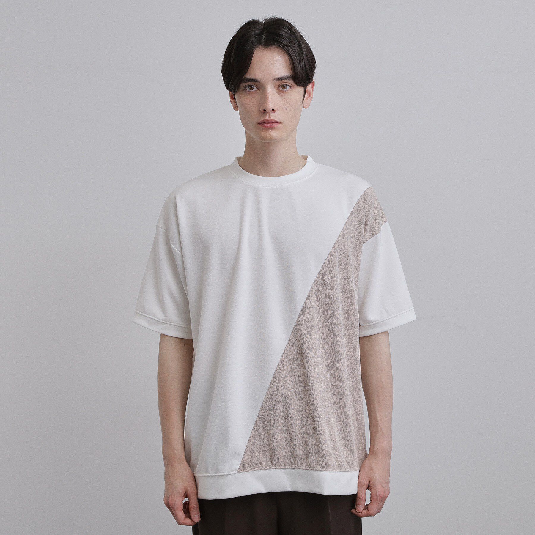 tk.TAKEO KIKUCHI「切り替えカットソー」|Tシャツ・カットソー|