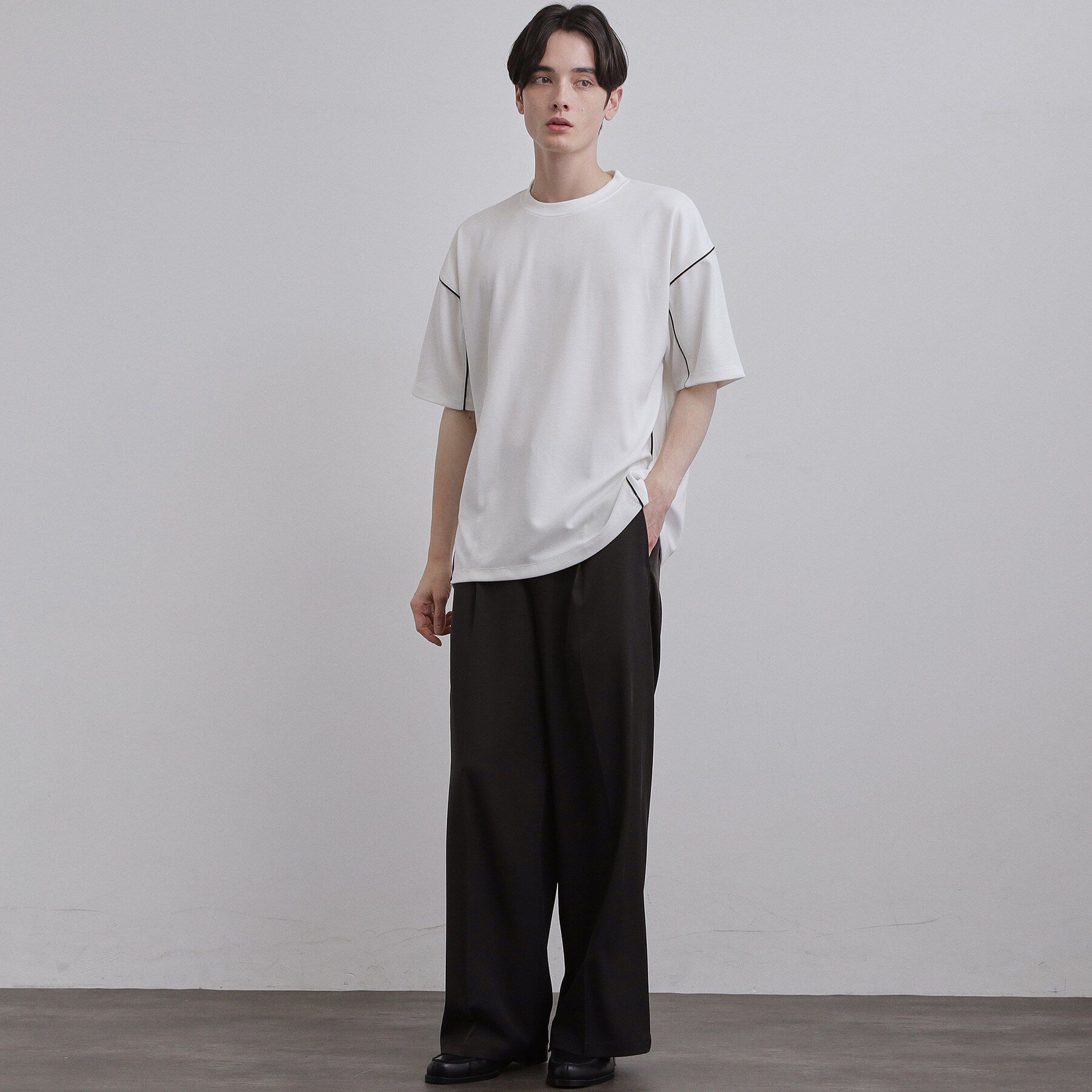 tk.TAKEO KIKUCHI「パイピングカットソー」|Tシャツ・カットソー|