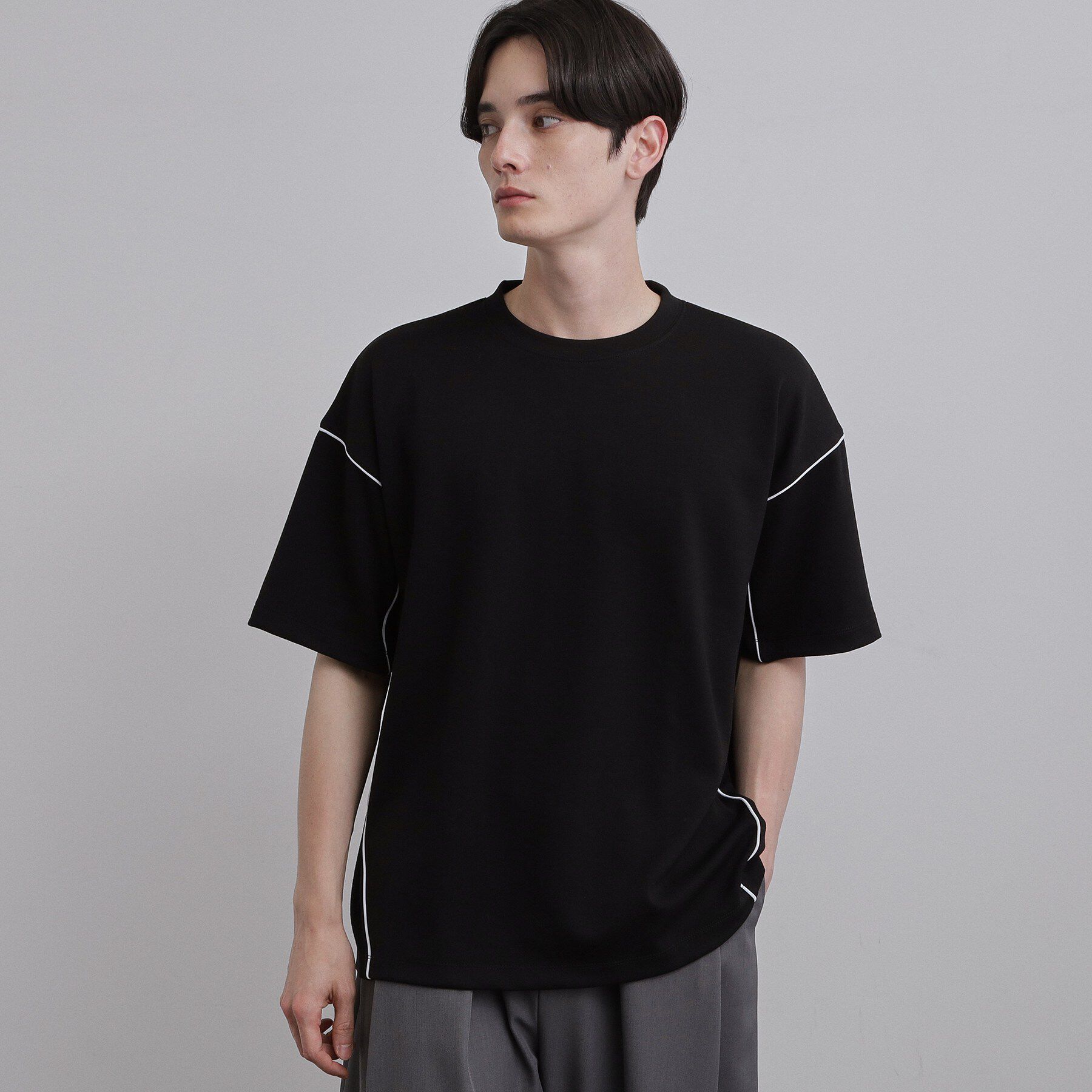 tk.TAKEO KIKUCHI「パイピングカットソー」|Tシャツ・カットソー|