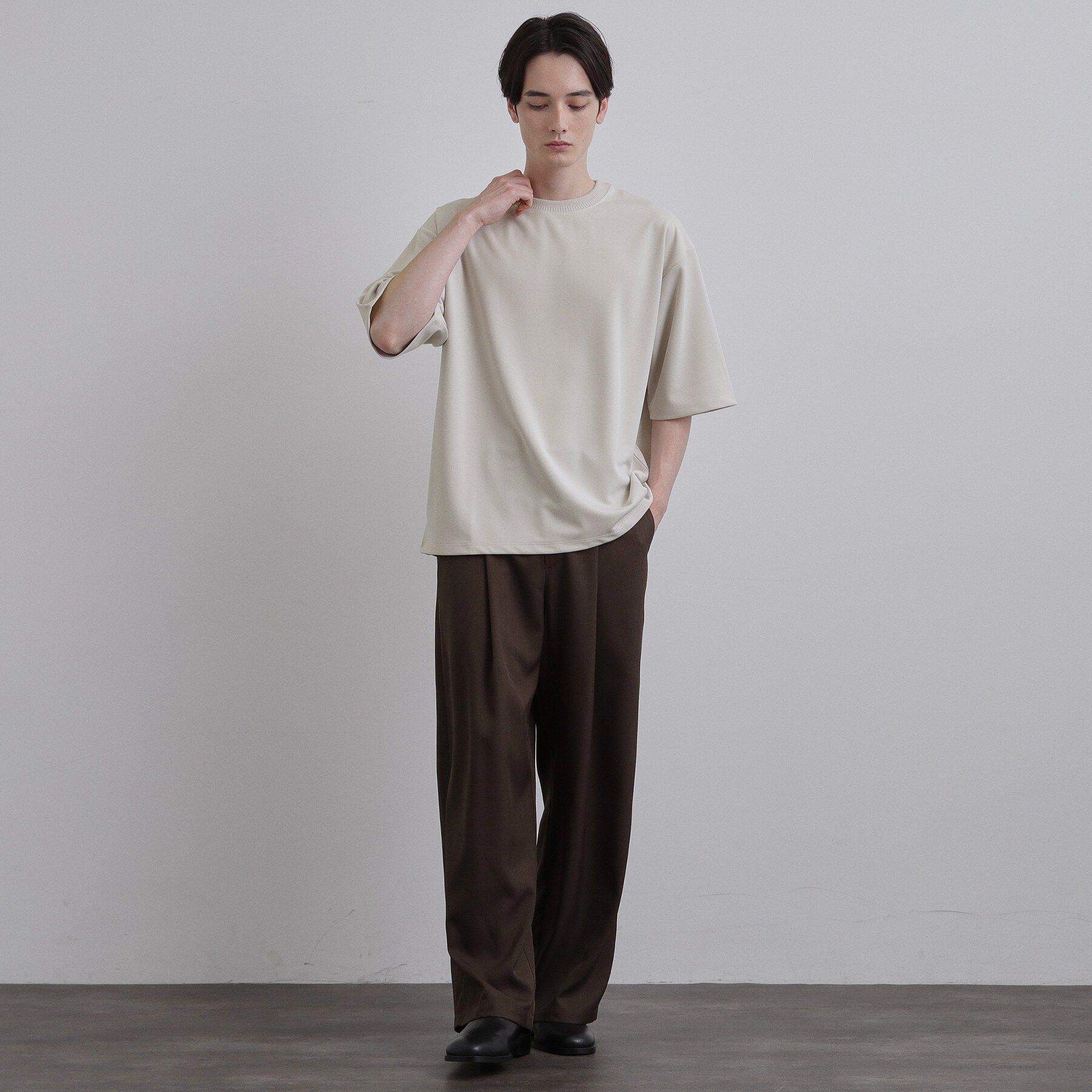 tk.TAKEO KIKUCHI「【接触冷感】配色ダンボールカットソー」|Tシャツ・カットソー|