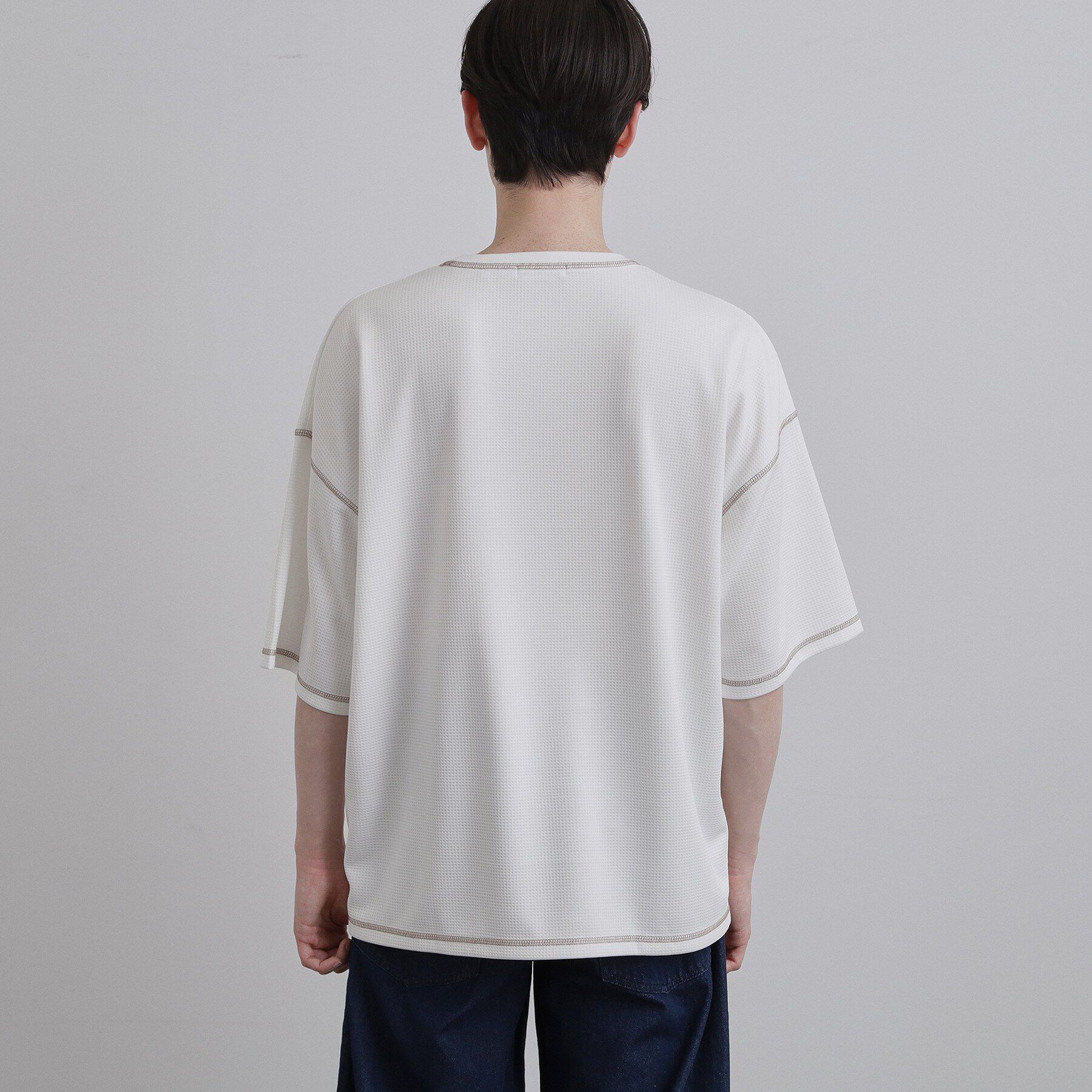 tk.TAKEO KIKUCHI「【気化熱冷却／涼しい】ワッフルカットソー」|Tシャツ・カットソー|