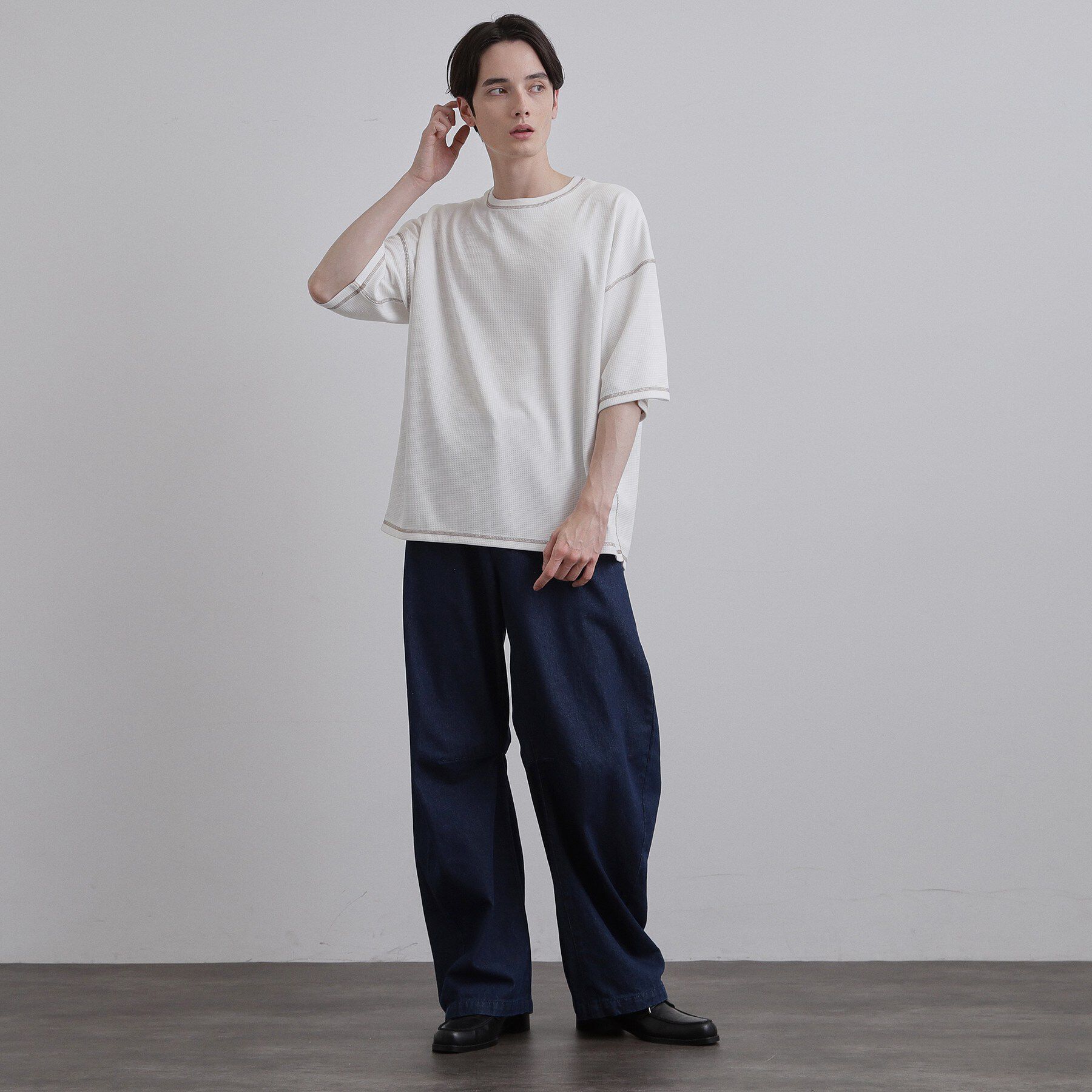 tk.TAKEO KIKUCHI「【気化熱冷却／涼しい】ワッフルカットソー」|Tシャツ・カットソー|