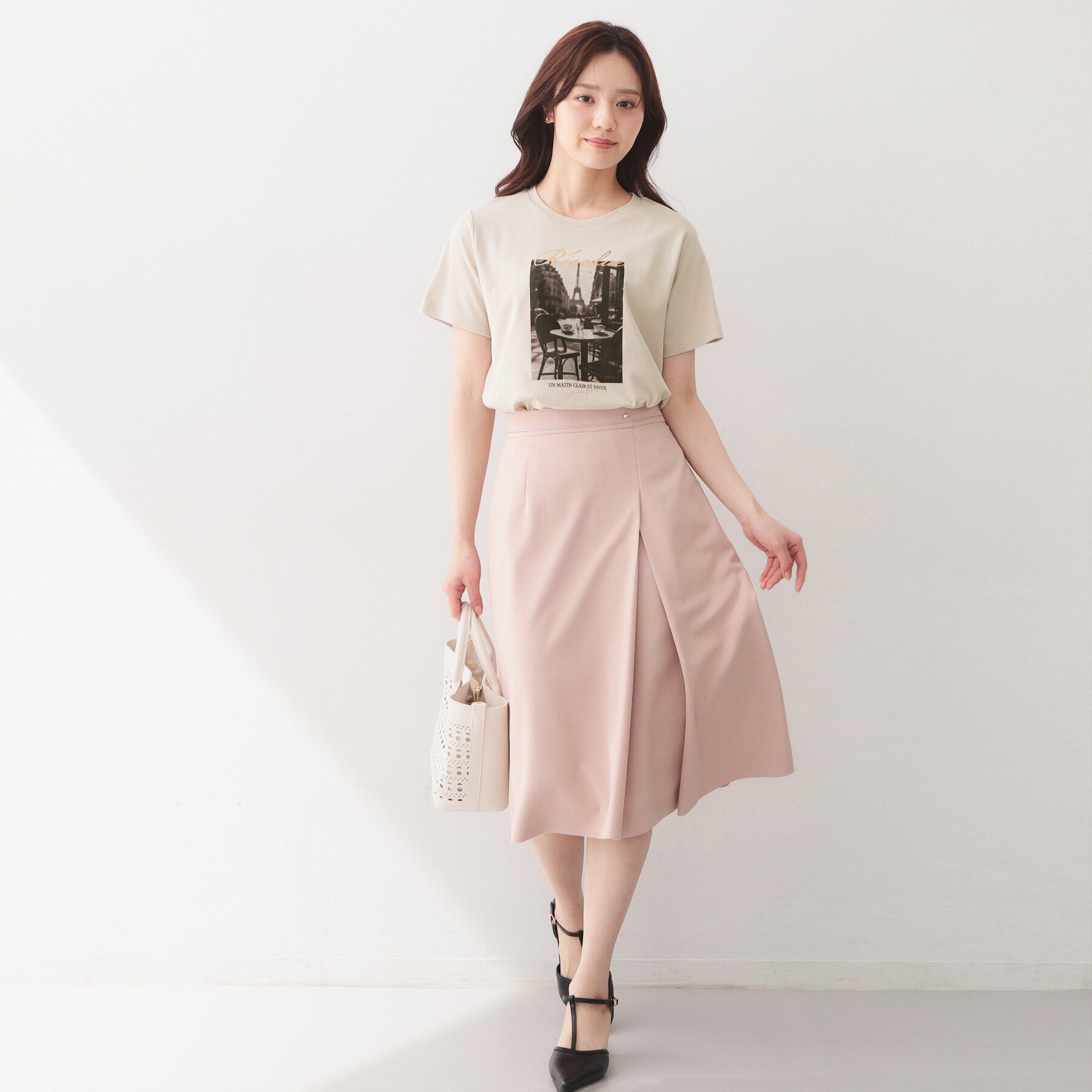 index「【接触冷感／UVケア】転写箔プリントTシャツ《洗濯機OK》」|Tシャツ・カットソー|