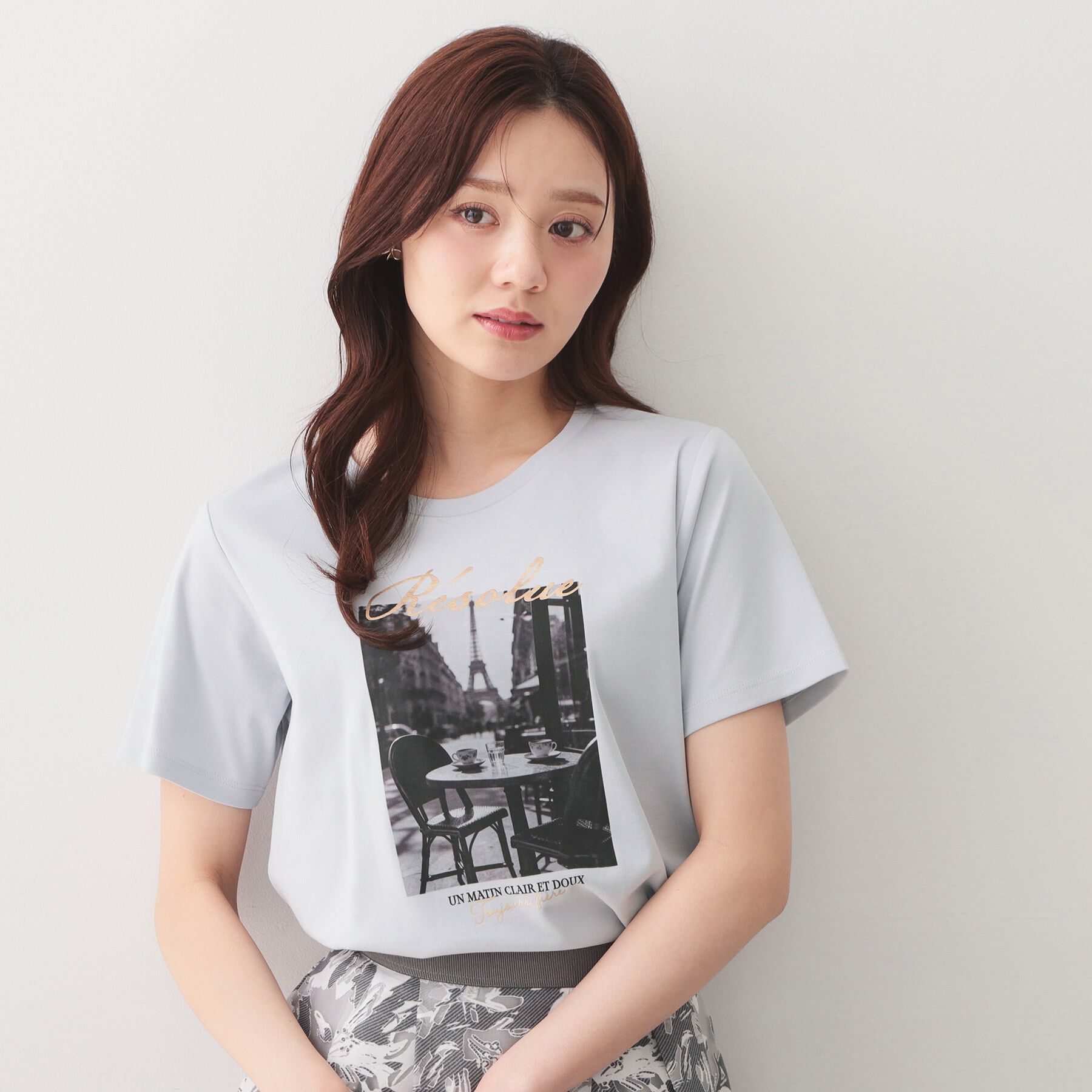 index「【接触冷感／UVケア】転写箔プリントTシャツ《洗濯機OK》」|Tシャツ・カットソー|