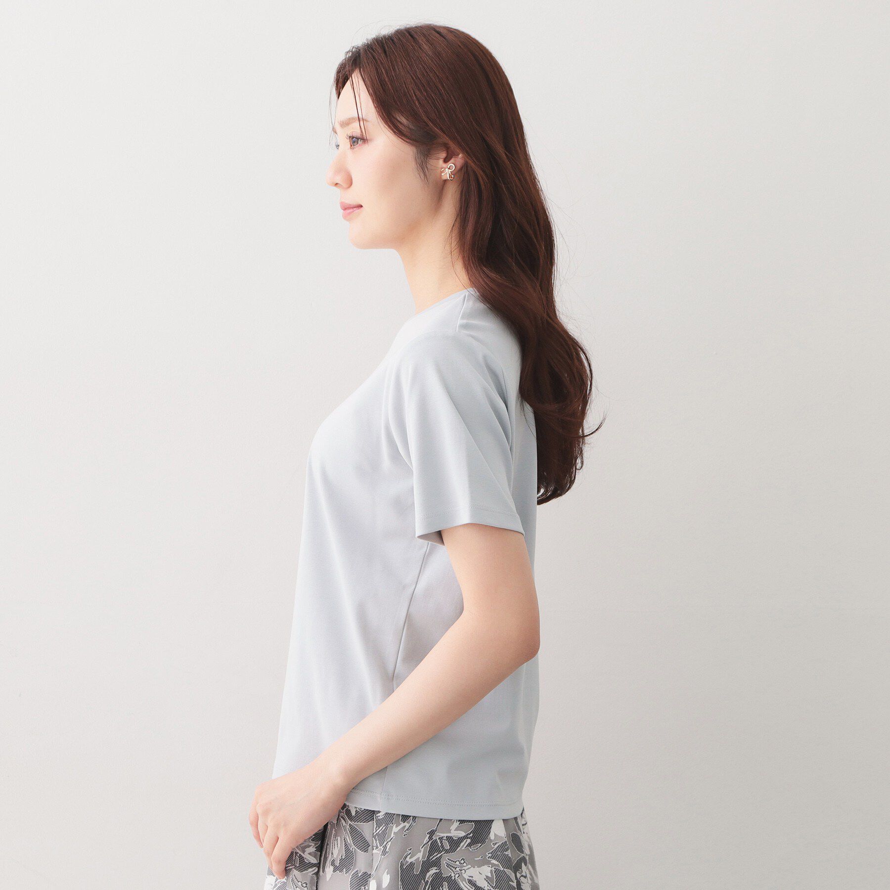 index「【接触冷感／UVケア】転写箔プリントTシャツ《洗濯機OK》」|Tシャツ・カットソー|