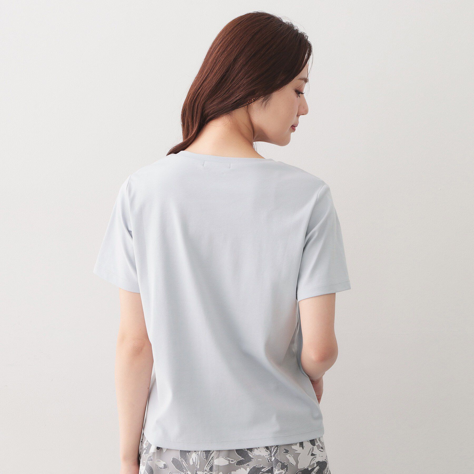 index「【接触冷感／UVケア】転写箔プリントTシャツ《洗濯機OK》」|Tシャツ・カットソー|
