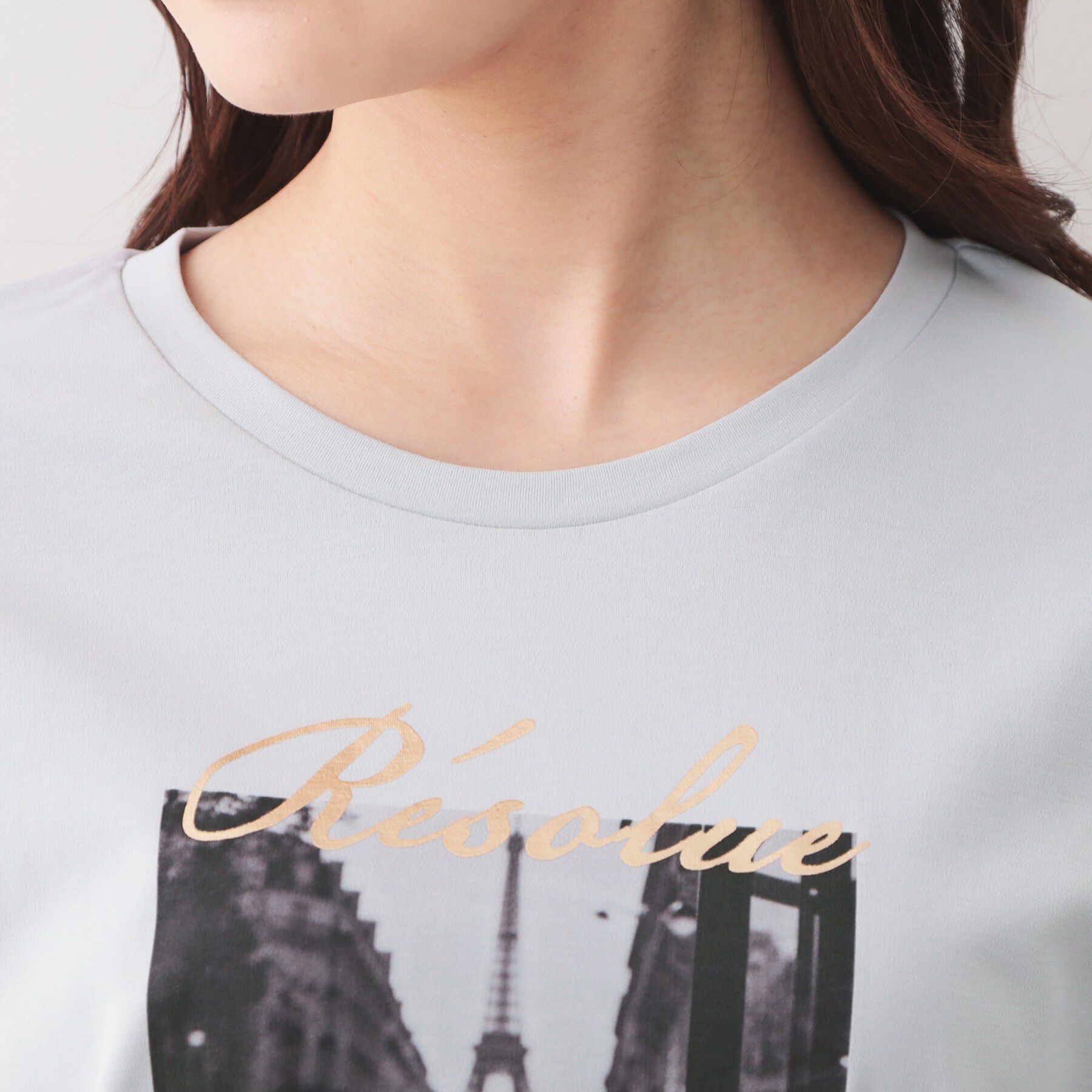index「【接触冷感／UVケア】転写箔プリントTシャツ《洗濯機OK》」|Tシャツ・カットソー|