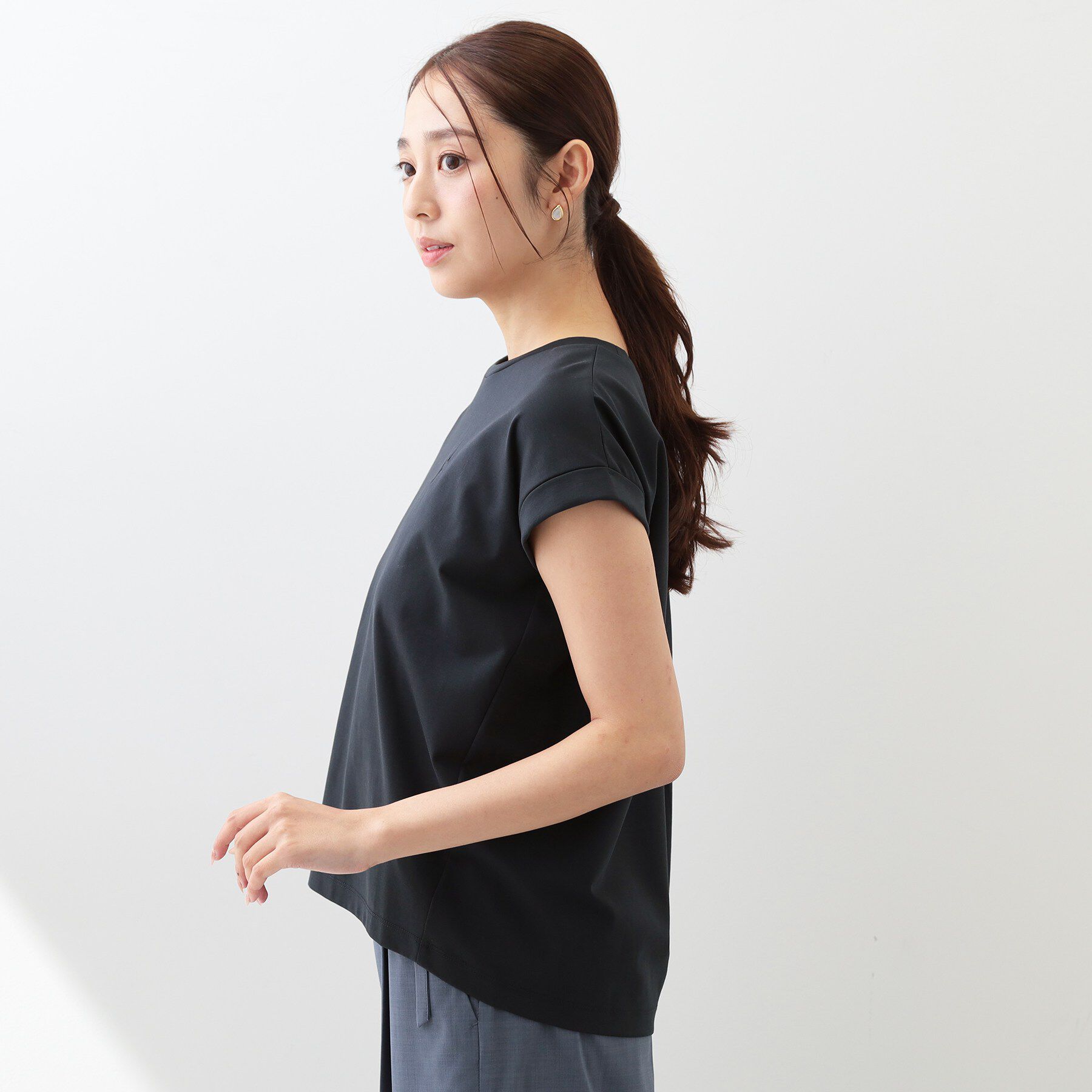 index「【接触冷感／UV】ワンポイント刺繍Tシャツ《7col／XS~3L／洗濯機OK》」|Tシャツ・カットソー|