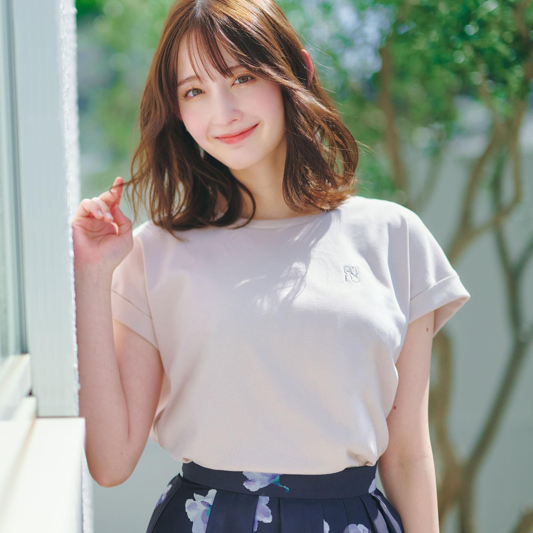 index「【接触冷感／UV】ワンポイント刺繍Tシャツ《7col／XS~3L／洗濯機OK》」|Tシャツ・カットソー|
