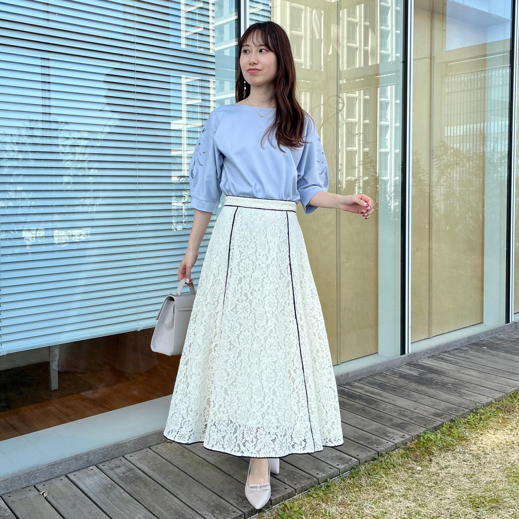 Couture broach「【接触冷感・UVカット】エンブロドルマントップス」|Tシャツ・カットソー|