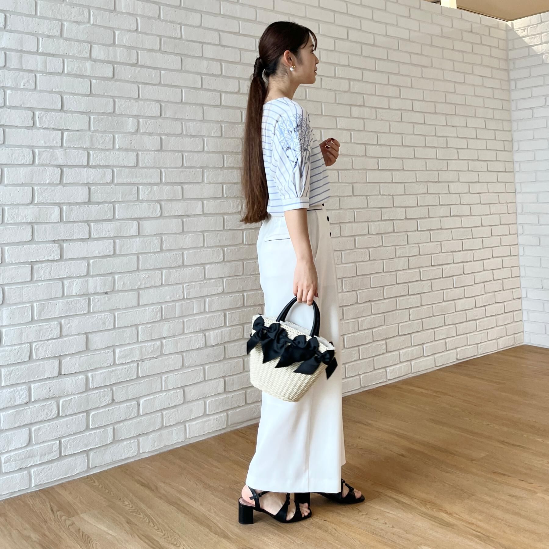 Couture broach「【接触冷感・UVカット】エンブロドルマントップス」|Tシャツ・カットソー|