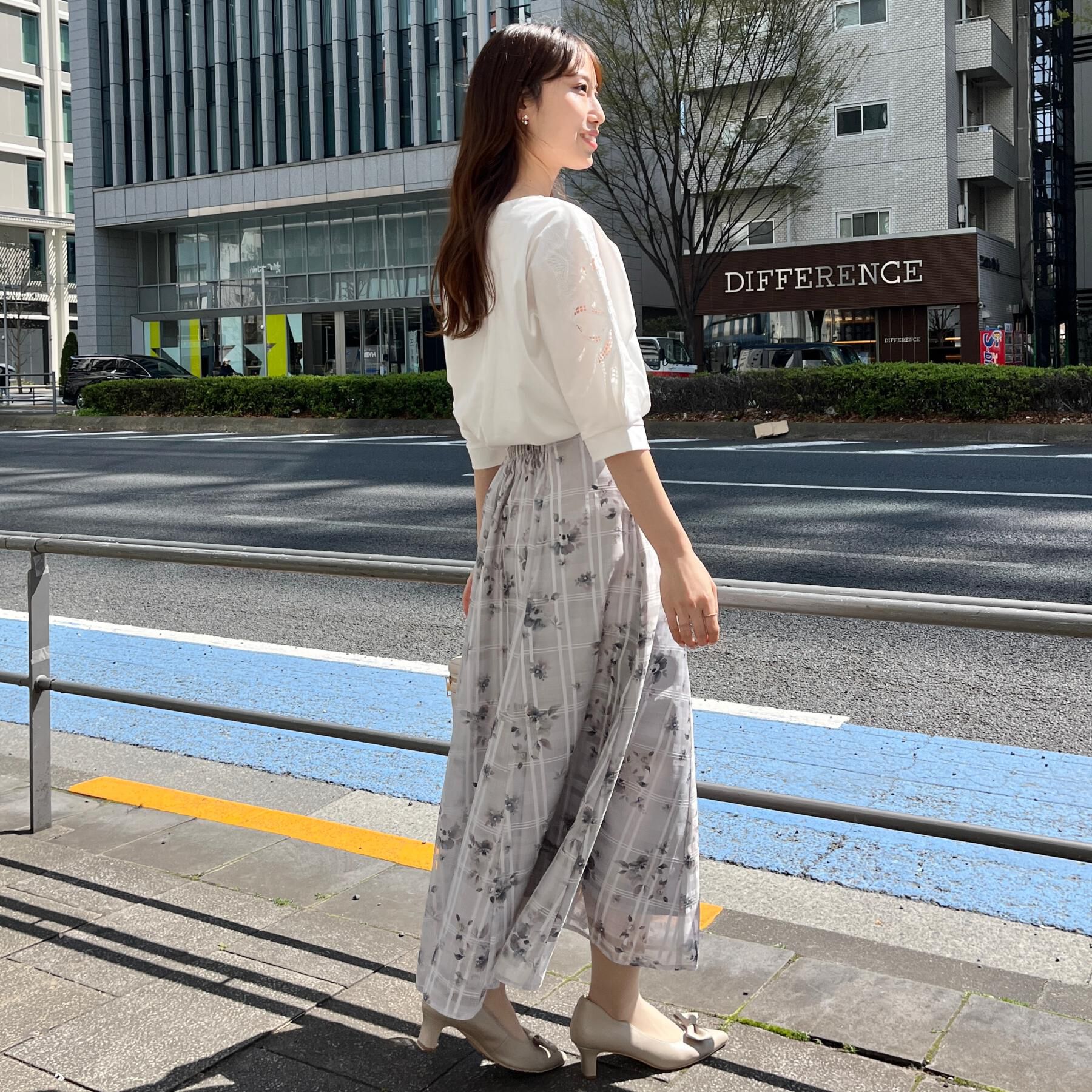 Couture broach「【接触冷感・UVカット】エンブロドルマントップス」|Tシャツ・カットソー|