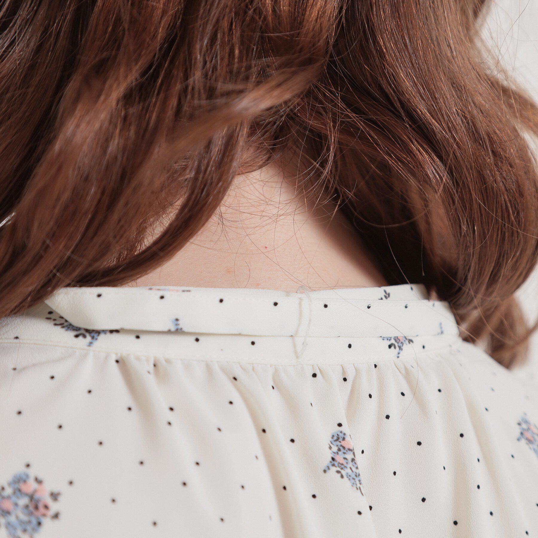 Couture broach「【洗える】ドットフラワー ブラウス」|シャツ・ブラウス|