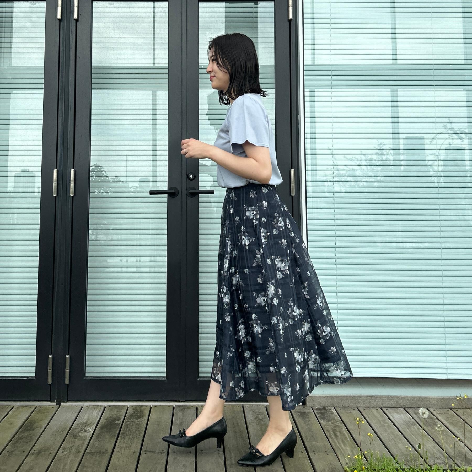 Couture broach「【接触冷感・UVカット・洗える】トゥシューズプリントTシャツ」|Tシャツ・カットソー|