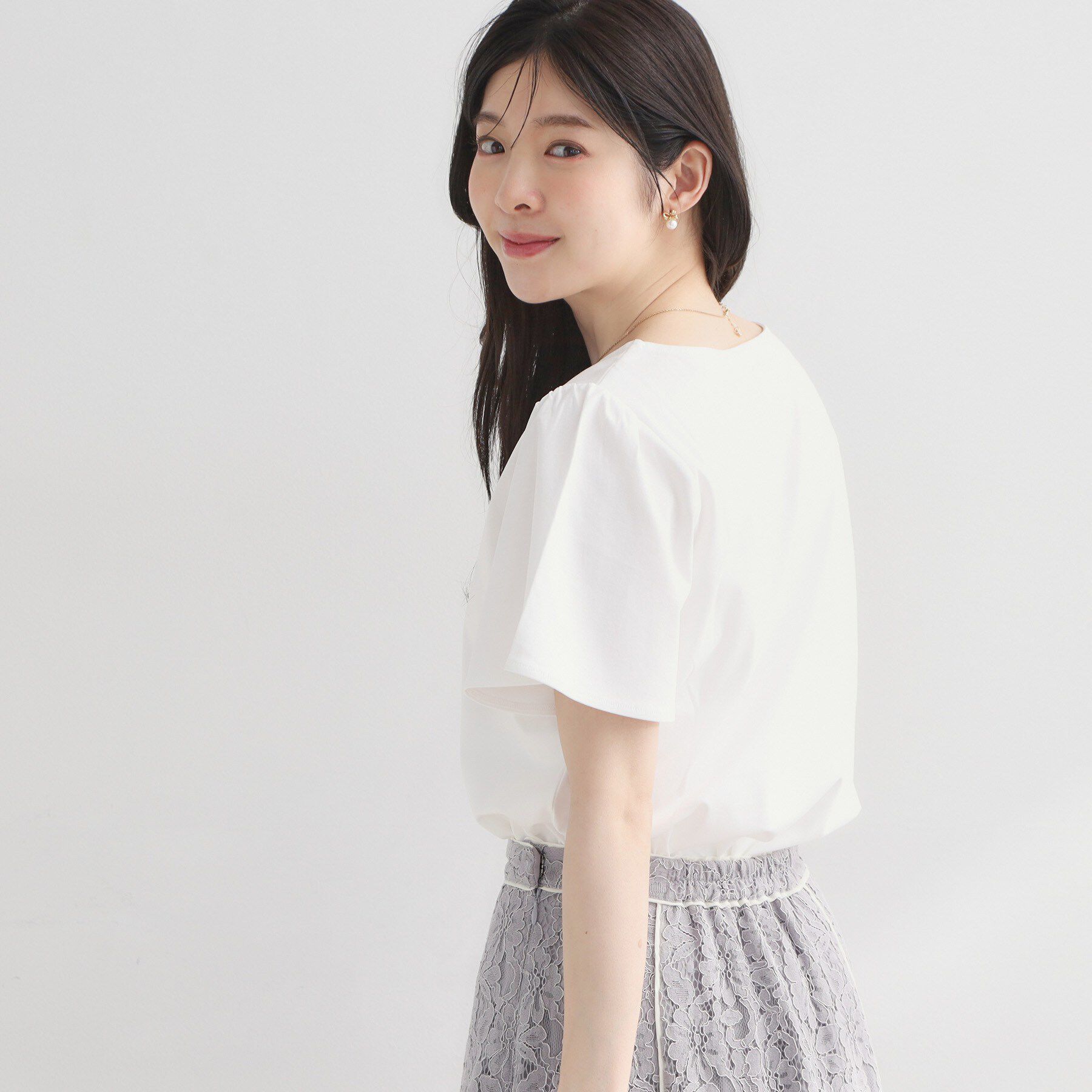 Couture broach「【接触冷感・UVカット・洗える】トゥシューズプリントTシャツ」|Tシャツ・カットソー|