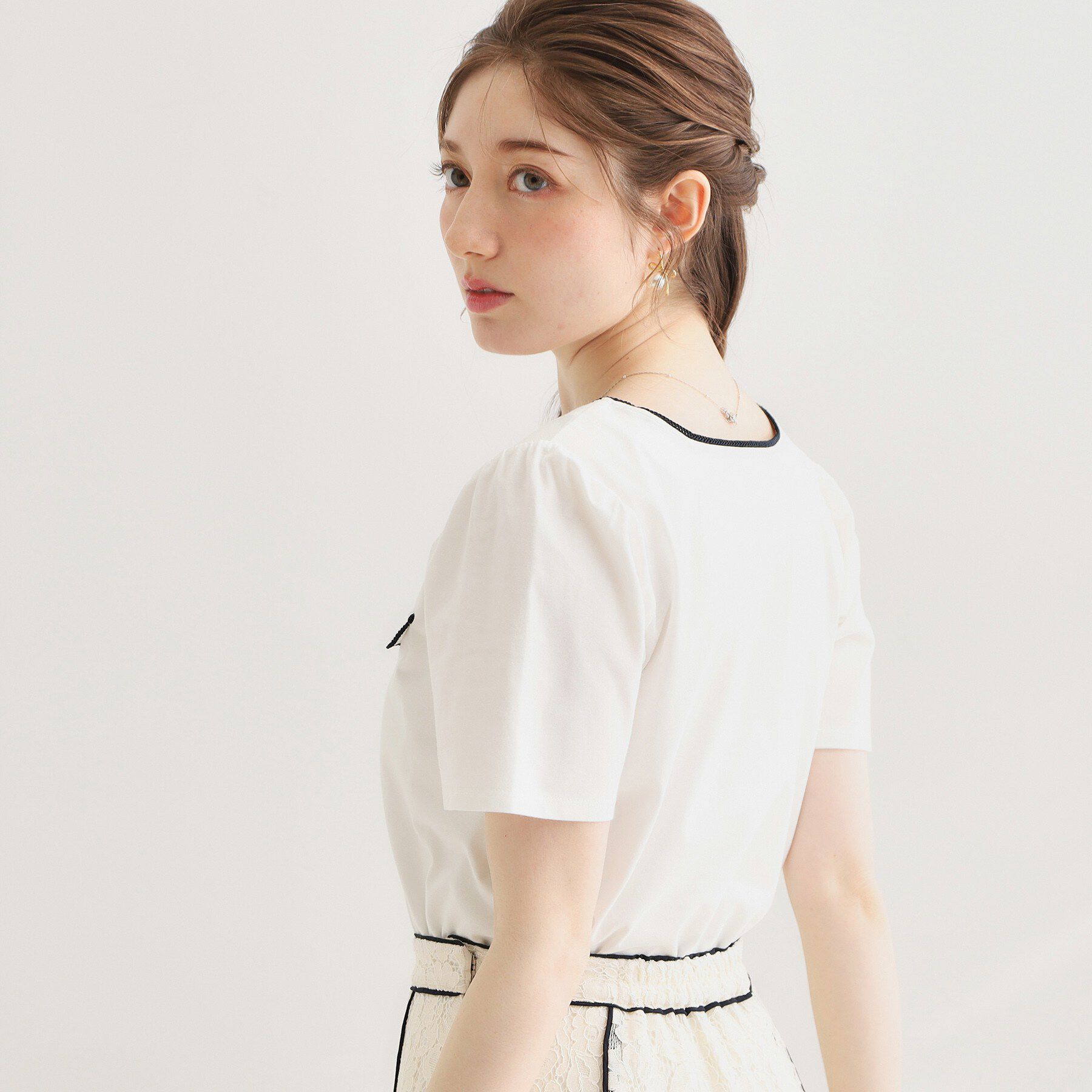 Couture broach「【接触冷感・UVカット・洗える】マリンコードTシャツ」|Tシャツ・カットソー|