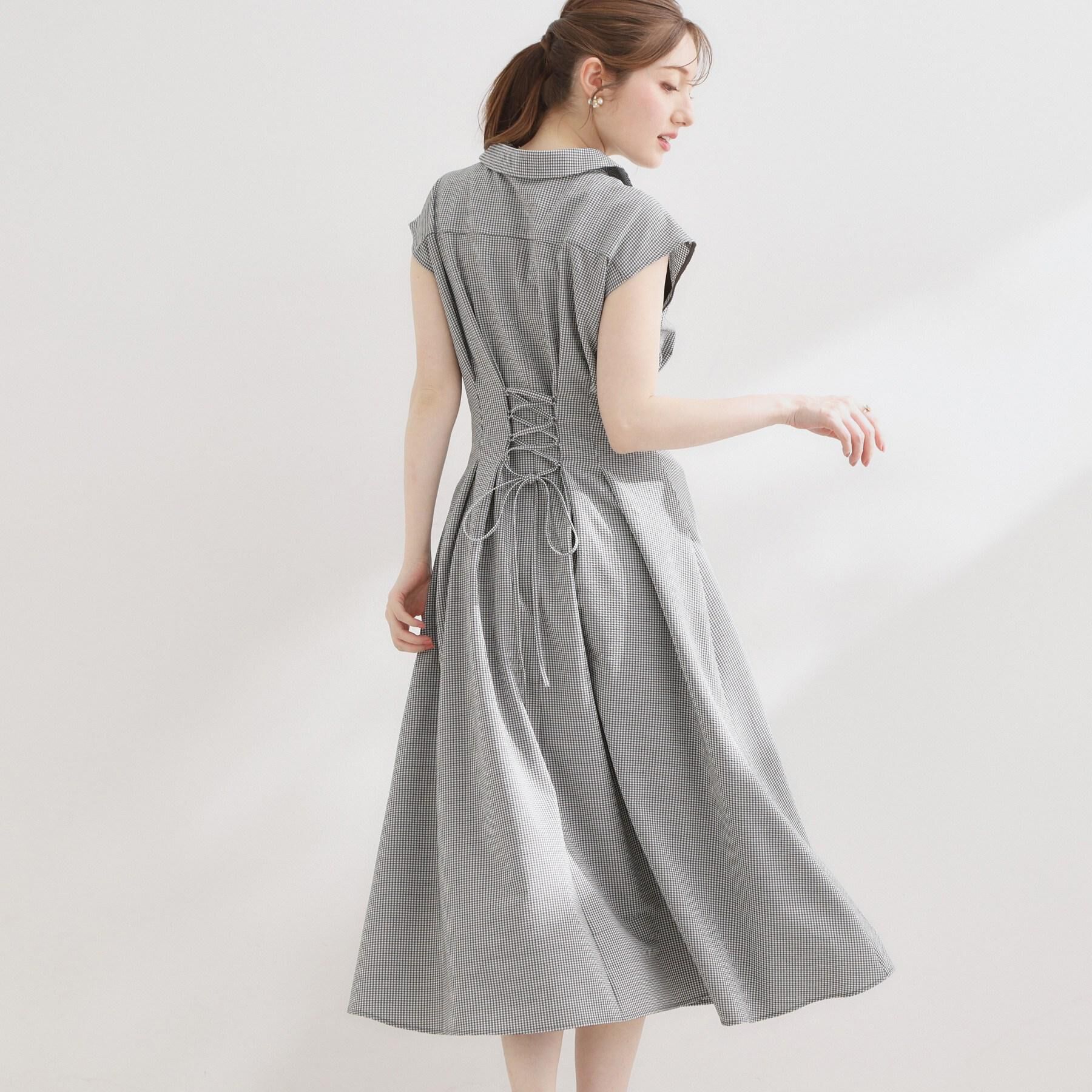 Couture broach「【洗える】サッカー シャツワンピース」|ワンピース|