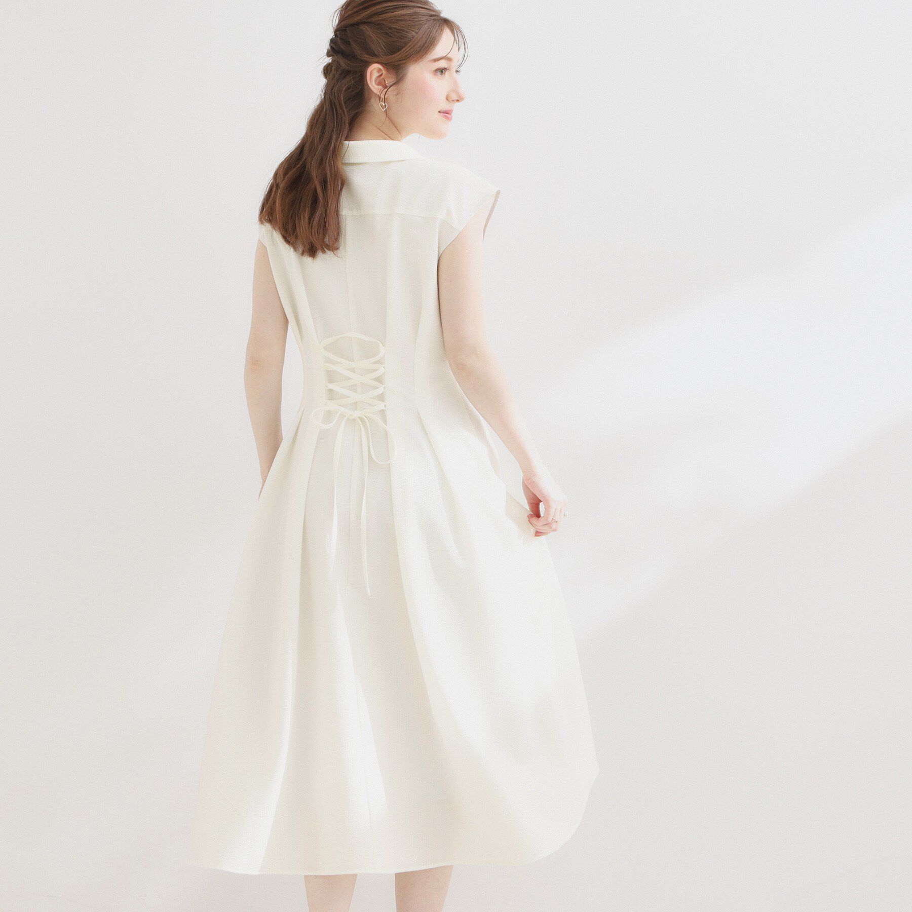Couture broach「【洗える】サッカー シャツワンピース」|ワンピース|