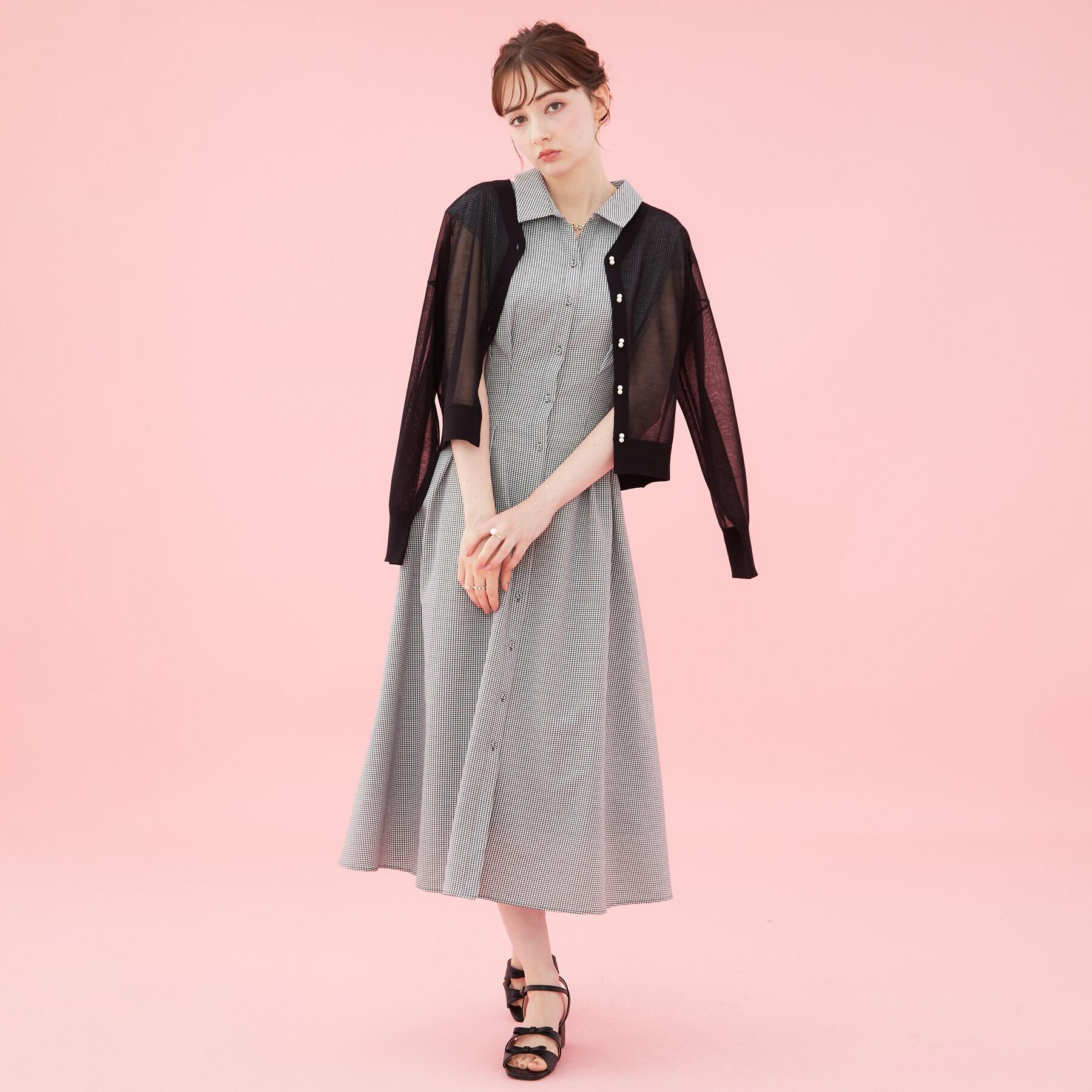 Couture broach「【洗える】サッカー シャツワンピース」|ワンピース|
