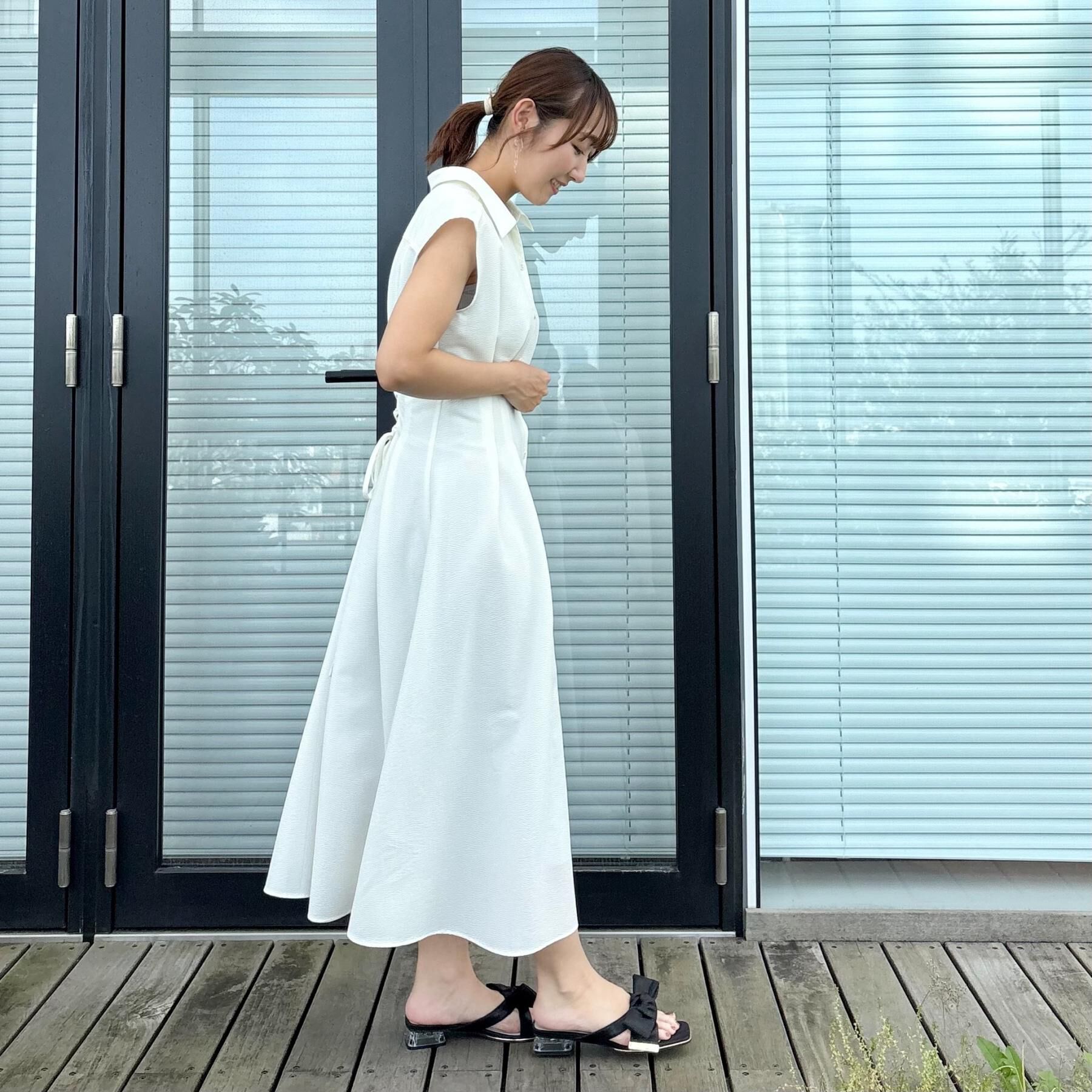 Couture broach「【洗える】サッカー シャツワンピース」|ワンピース|