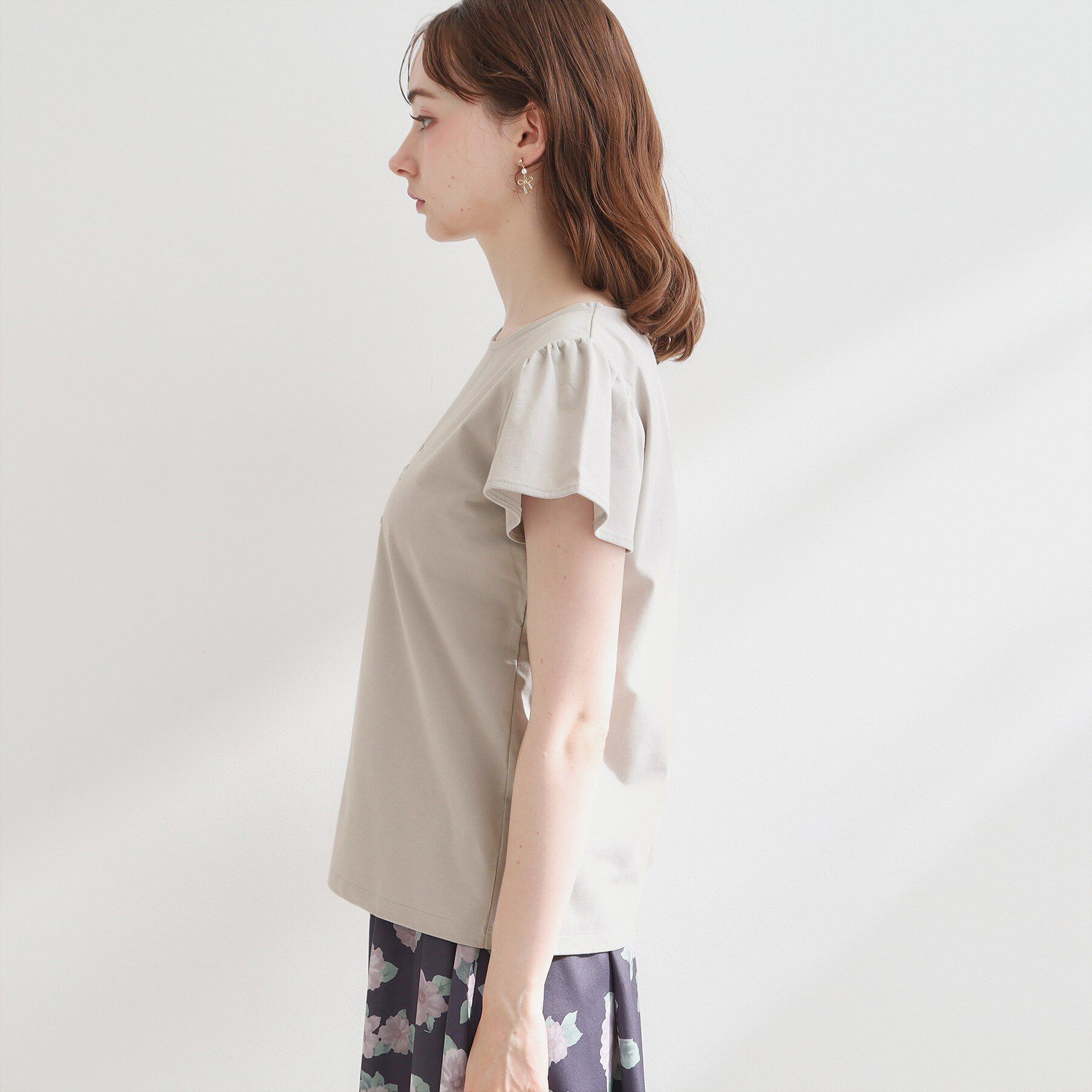 Couture broach「【接触冷感・UVカット・洗える】CATプリントTシャツ」|Tシャツ・カットソー|