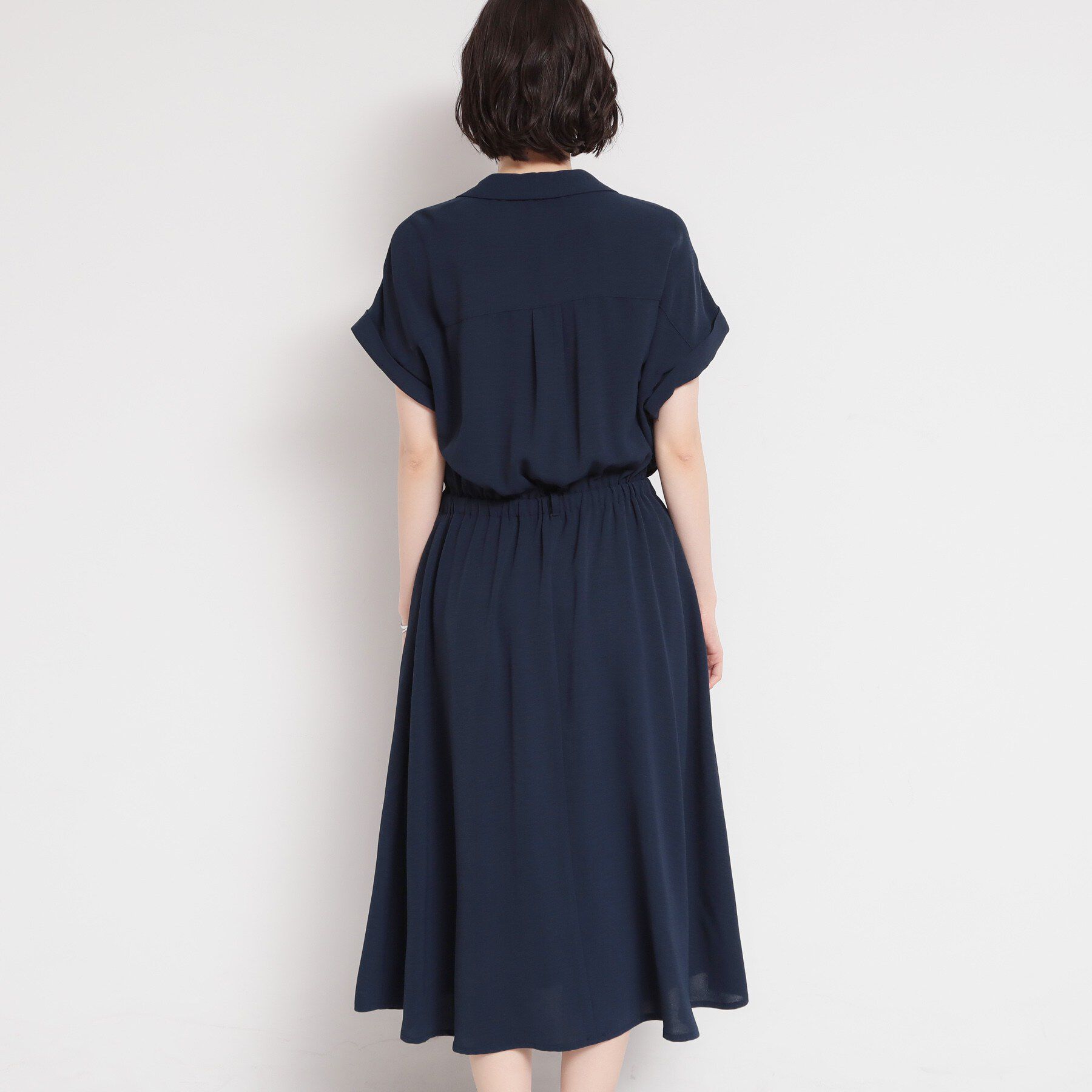 THE SHOP TK「【S-XL/ひんやり/防しわ】欲しいが詰まった 上品フィット＆フレアワンピース」|ワンピース|