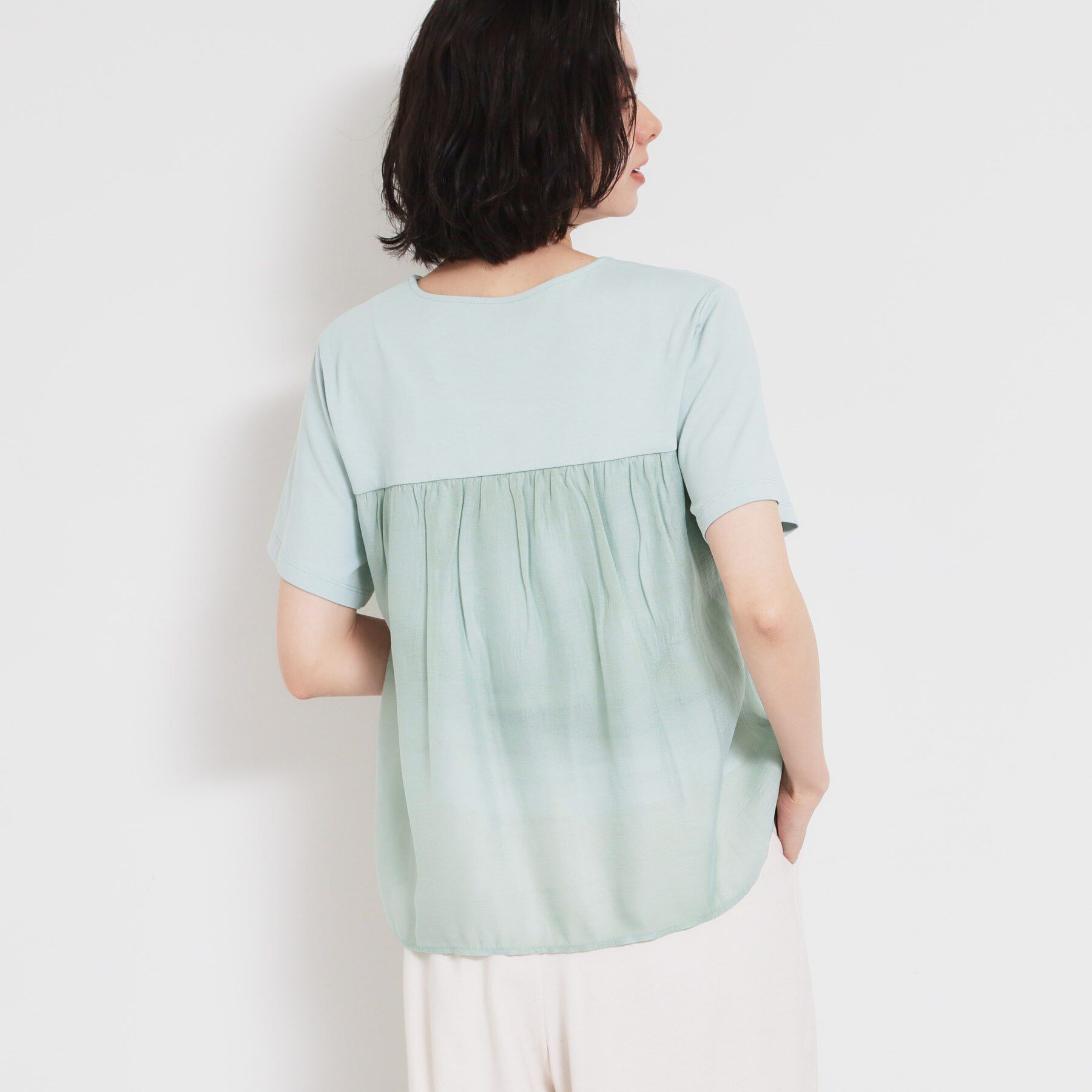 THE SHOP TK「【ひんやり／吸水速乾／UV】ビスチェ風 切り替えTシャツ」|Tシャツ・カットソー|