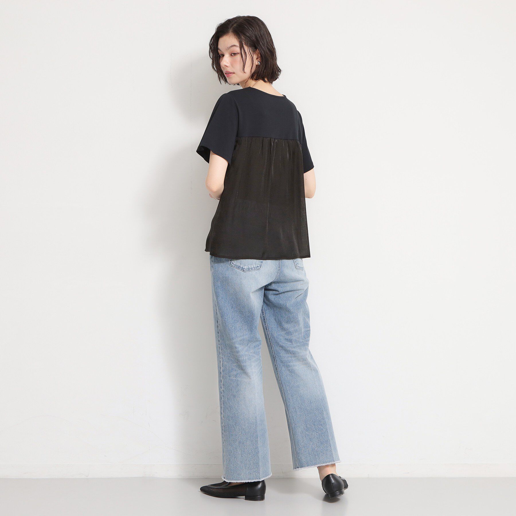THE SHOP TK「【ひんやり／吸水速乾／UV】ビスチェ風 切り替えTシャツ」|Tシャツ・カットソー|