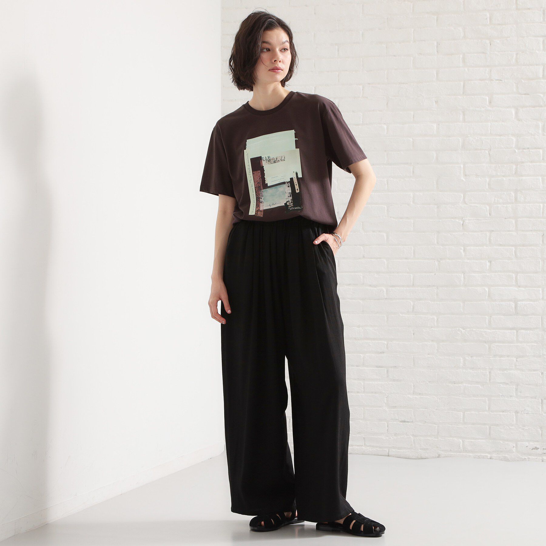 THE SHOP TK「【ひんやりさらさら】ロゴアソートクルーネックTシャツ」|Tシャツ・カットソー|