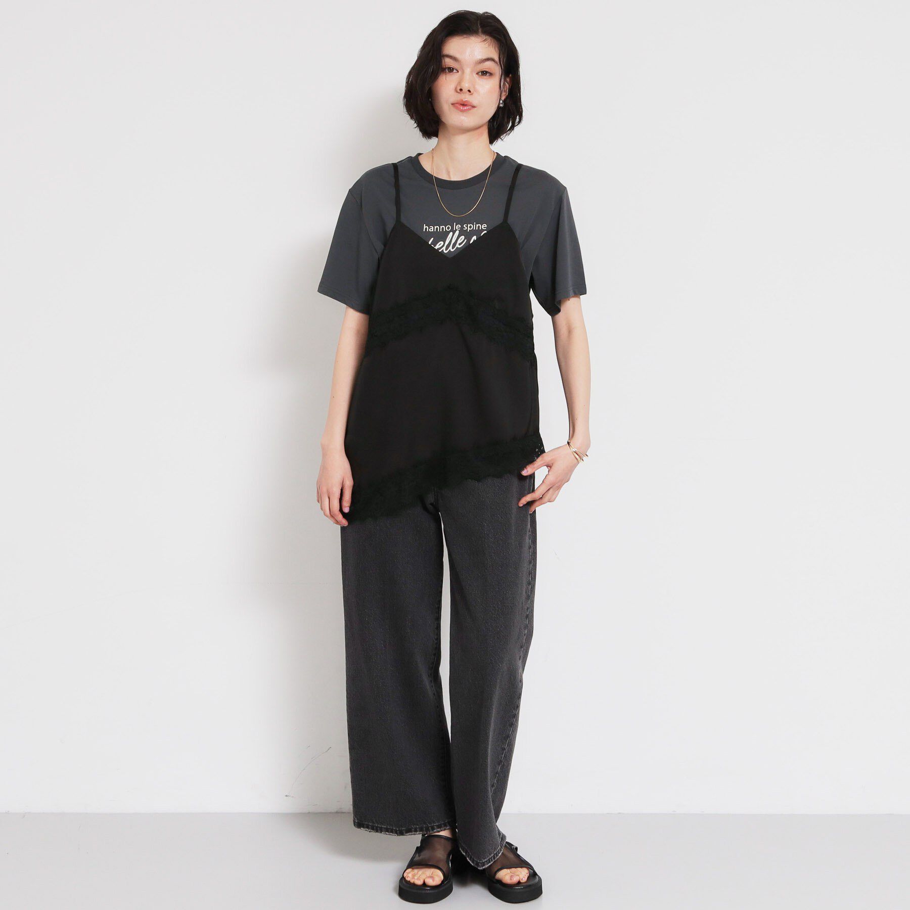 THE SHOP TK「【ひんやりさらさら】ロゴアソートクルーネックTシャツ」|Tシャツ・カットソー|