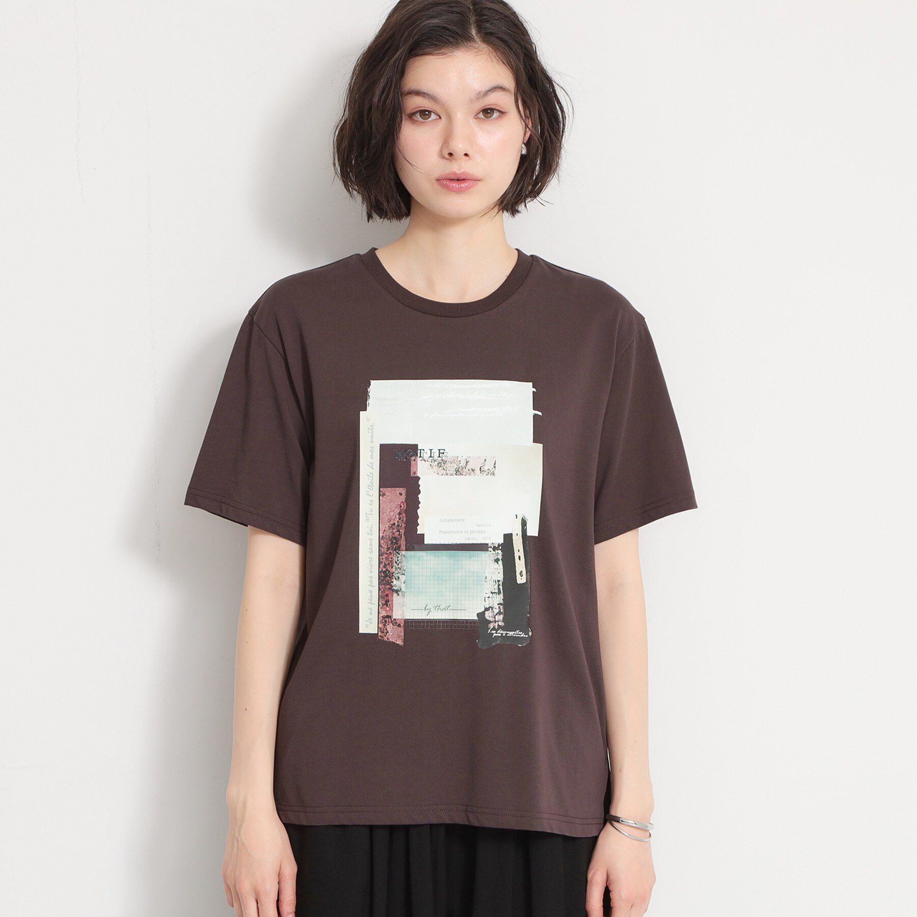 THE SHOP TK「【ひんやりさらさら】ロゴアソートクルーネックTシャツ」|Tシャツ・カットソー|
