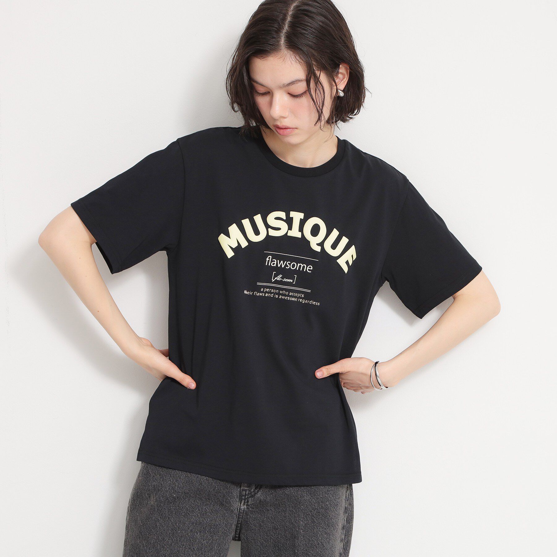 THE SHOP TK「【ひんやりさらさら】ロゴアソートクルーネックTシャツ」|Tシャツ・カットソー|