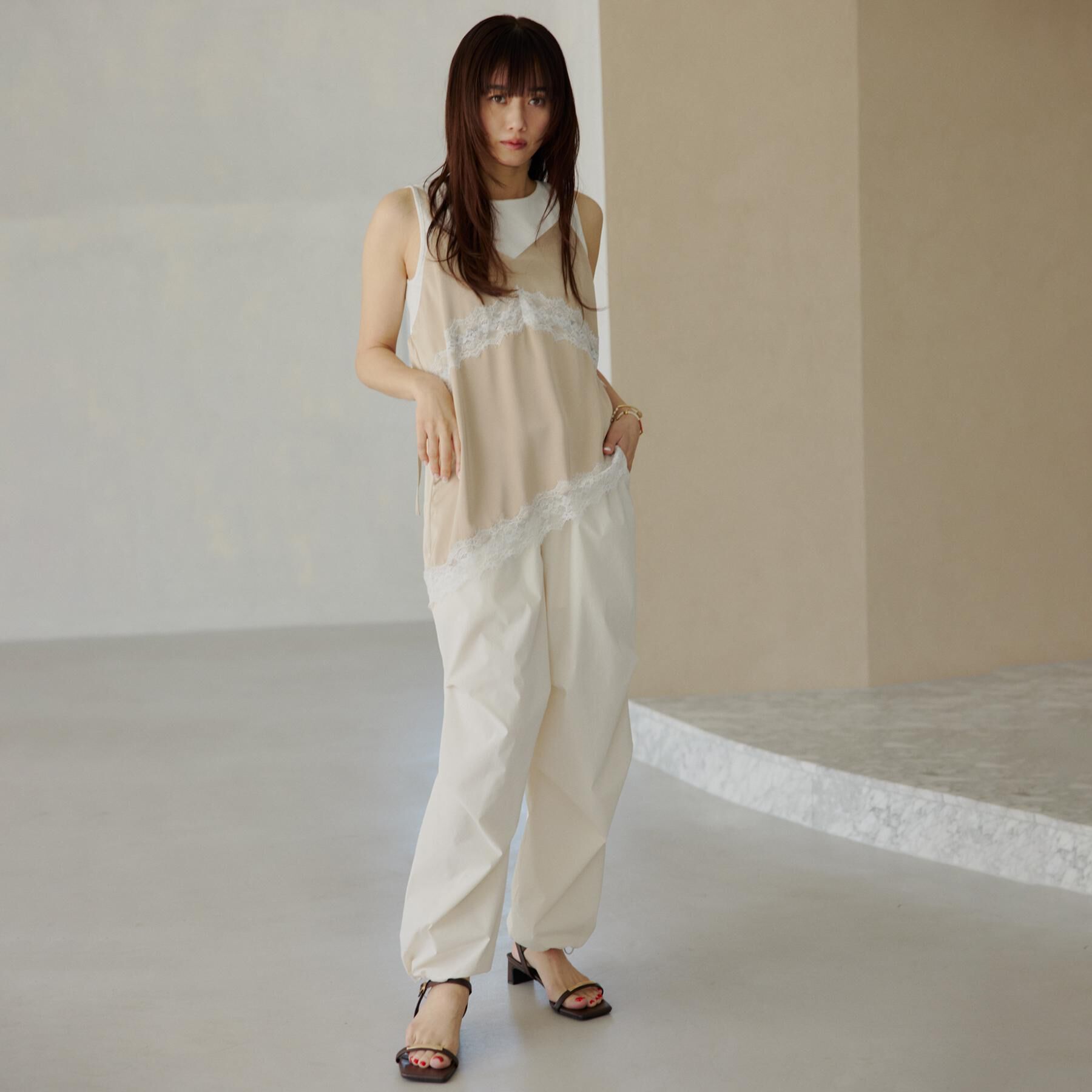 THE SHOP TK「表情を変えられる2WAY 裾ドロストワークパンツ」|その他|