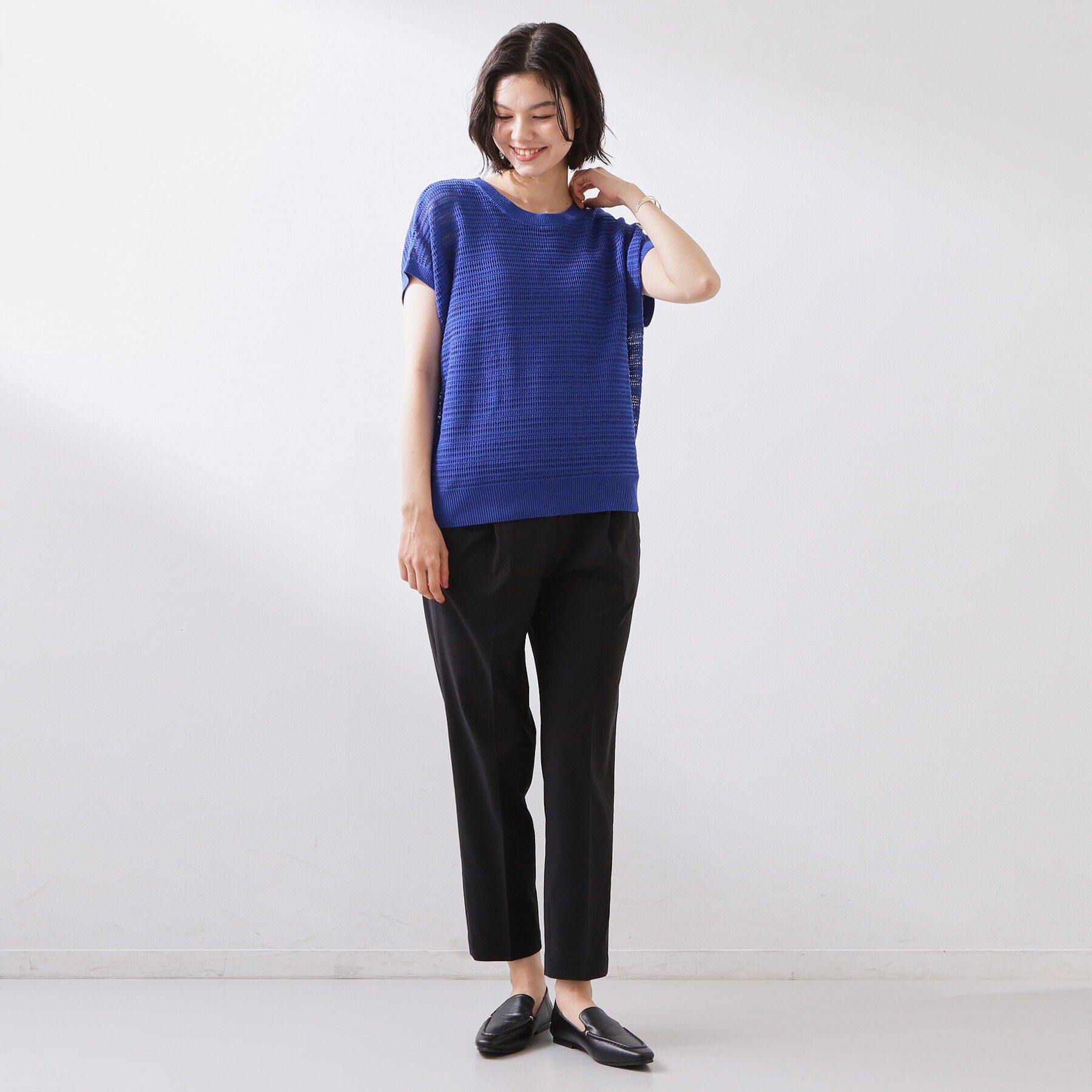 THE SHOP TK「【2点セット】メッシュニット+タンクトップ」|その他|