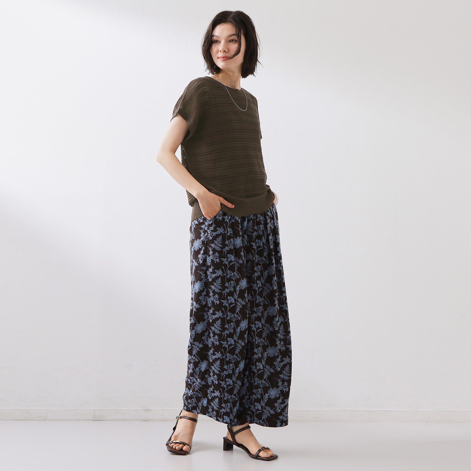 THE SHOP TK「【2点セット】メッシュニット+タンクトップ」|その他|