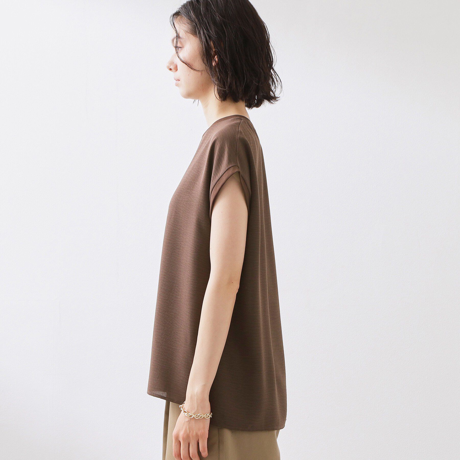 THE SHOP TK「【ひんやりさらさら】軽やかに着られる プリントTシャツ」|Tシャツ・カットソー|