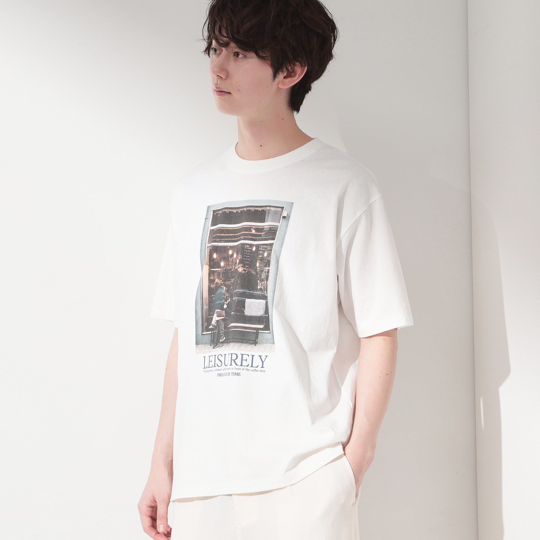 THE SHOP TK「モノクロ フォトグラフィー 半袖Tシャツ 洗濯機OK」|Tシャツ・カットソー|