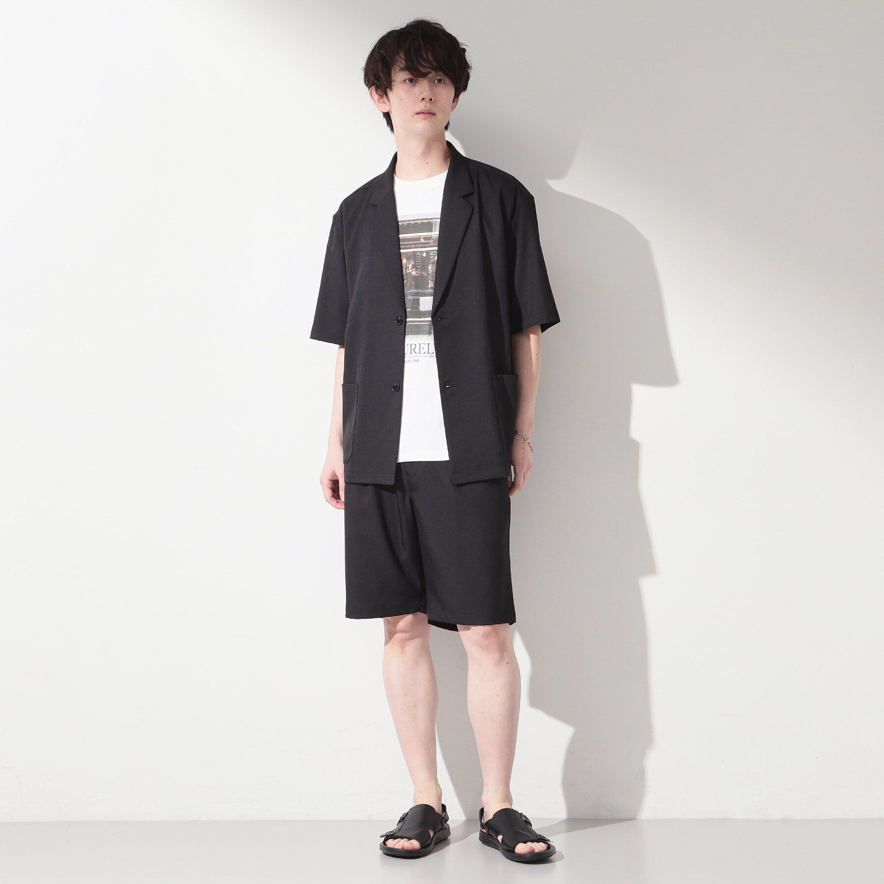 THE SHOP TK「リラクシーワイドショートパンツ セットアップ可/洗濯機OK」|その他|