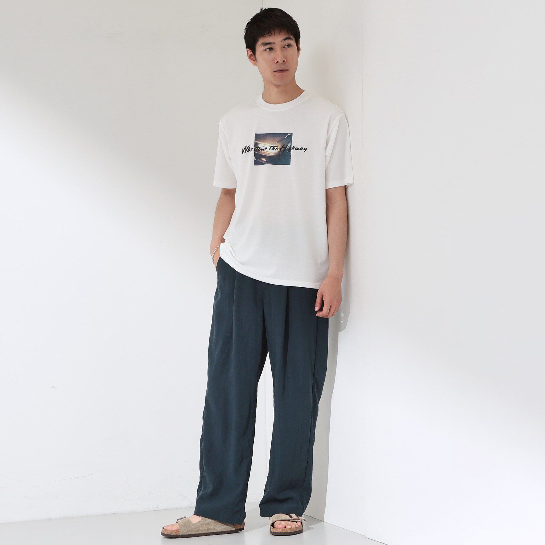THE SHOP TK「COOLフォト半袖Tシャツ 接触冷感／洗濯機OK」|Tシャツ・カットソー|