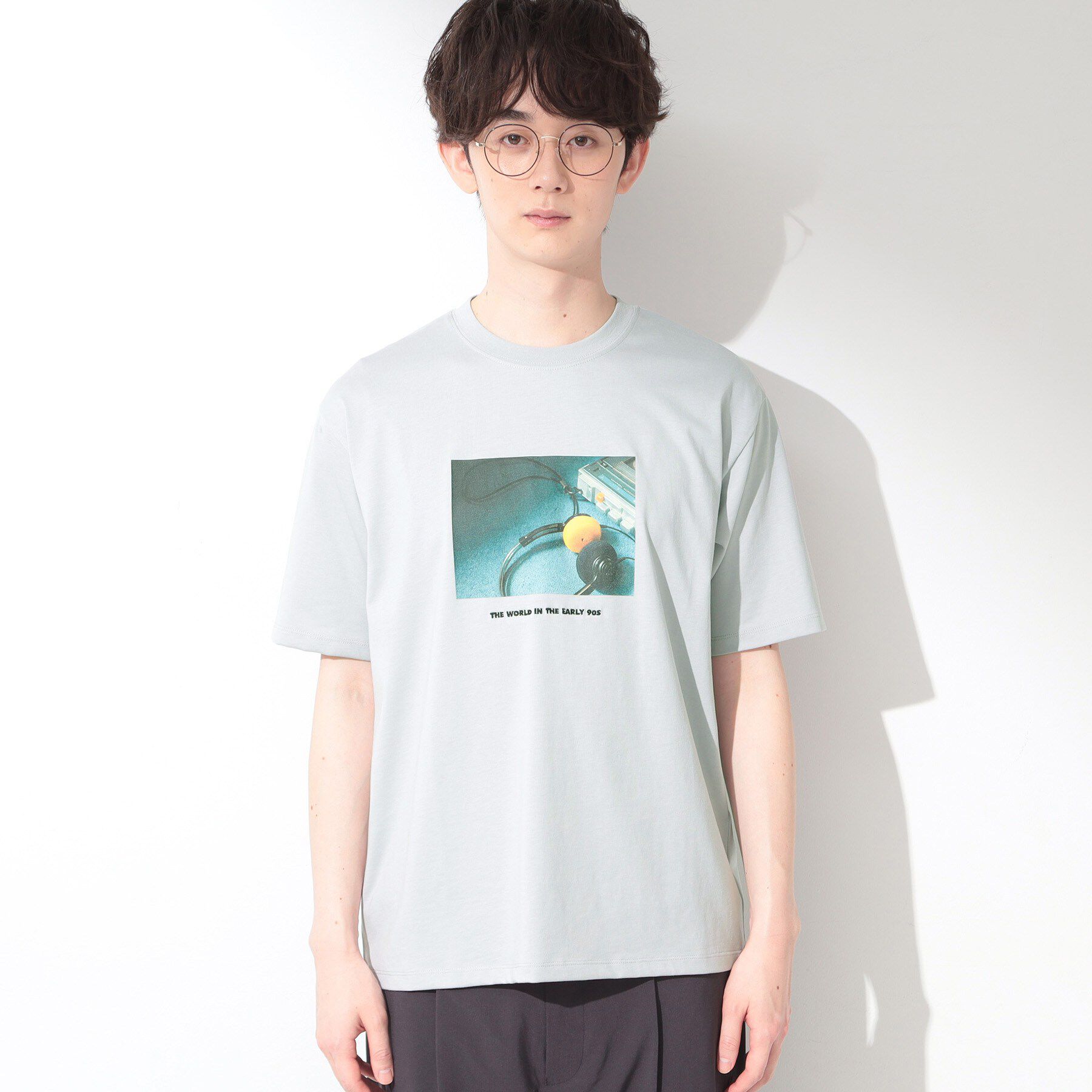 THE SHOP TK「COOLフォト半袖Tシャツ 接触冷感／洗濯機OK」|Tシャツ・カットソー|
