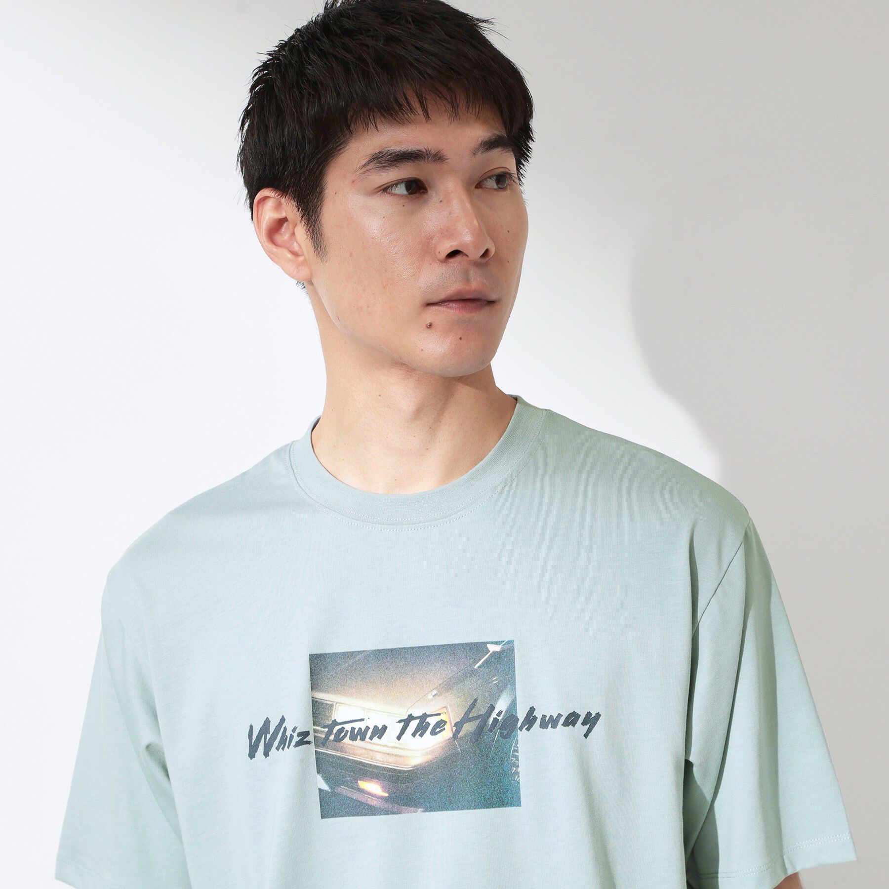 THE SHOP TK「COOLフォト半袖Tシャツ 接触冷感／洗濯機OK」|Tシャツ・カットソー|ミントグリーン(12