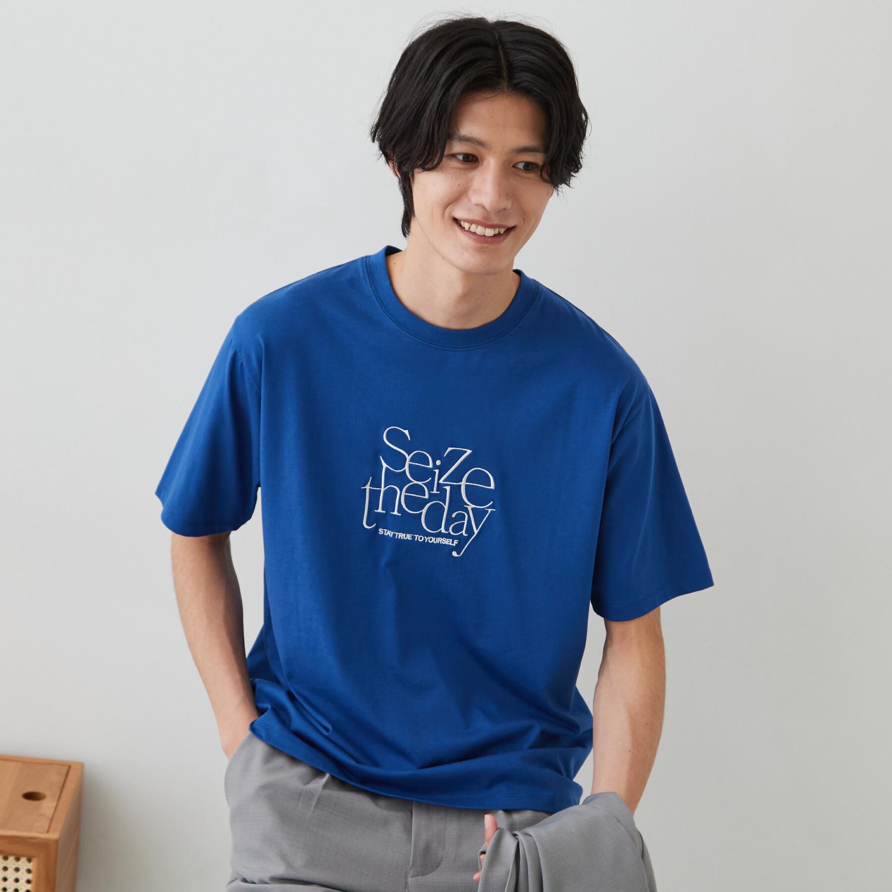 THE SHOP TK「COOLロゴ半袖Tシャツ 接触冷感／洗濯機OK」|Tシャツ・カットソー|