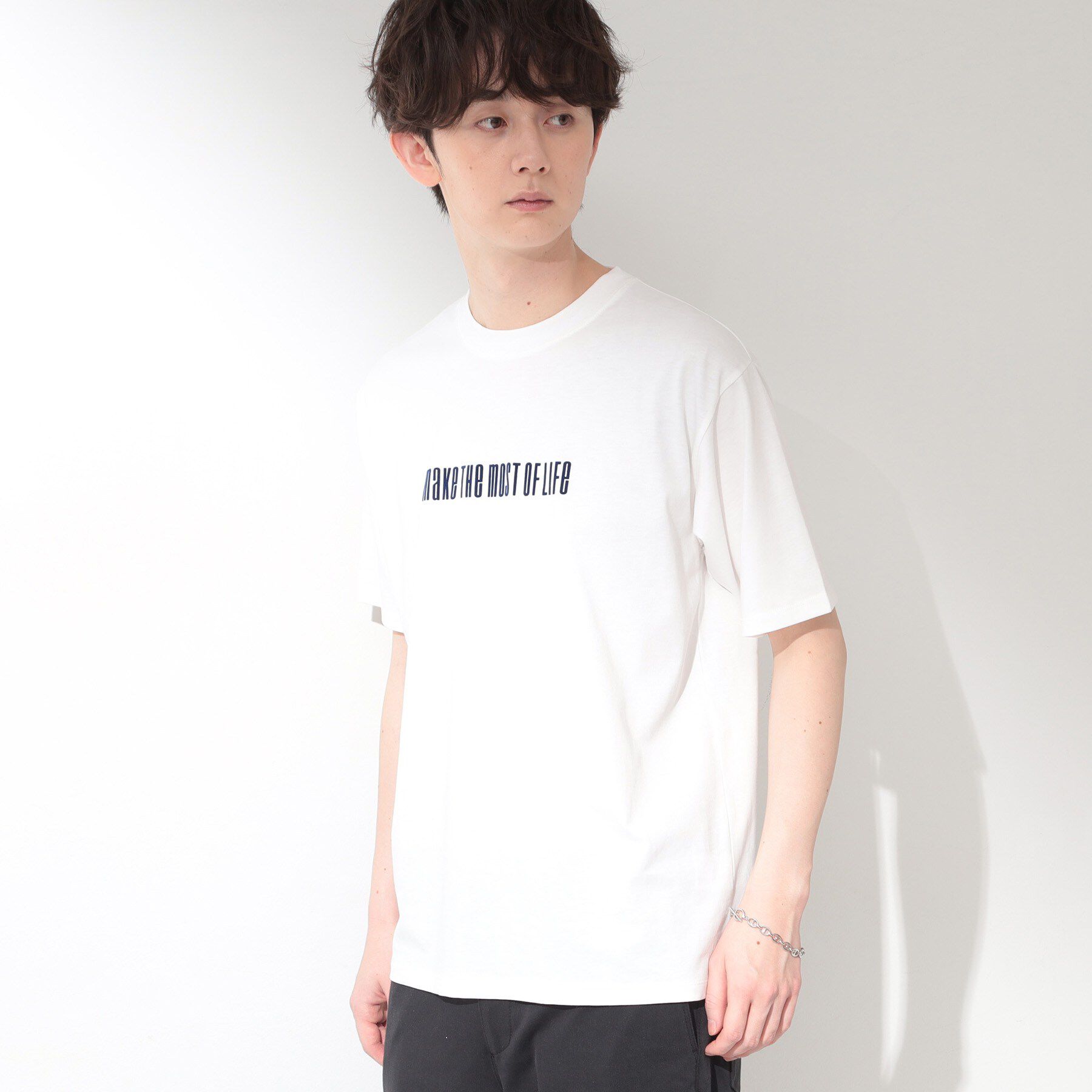 THE SHOP TK「COOLロゴ半袖Tシャツ 接触冷感／洗濯機OK」|Tシャツ・カットソー|