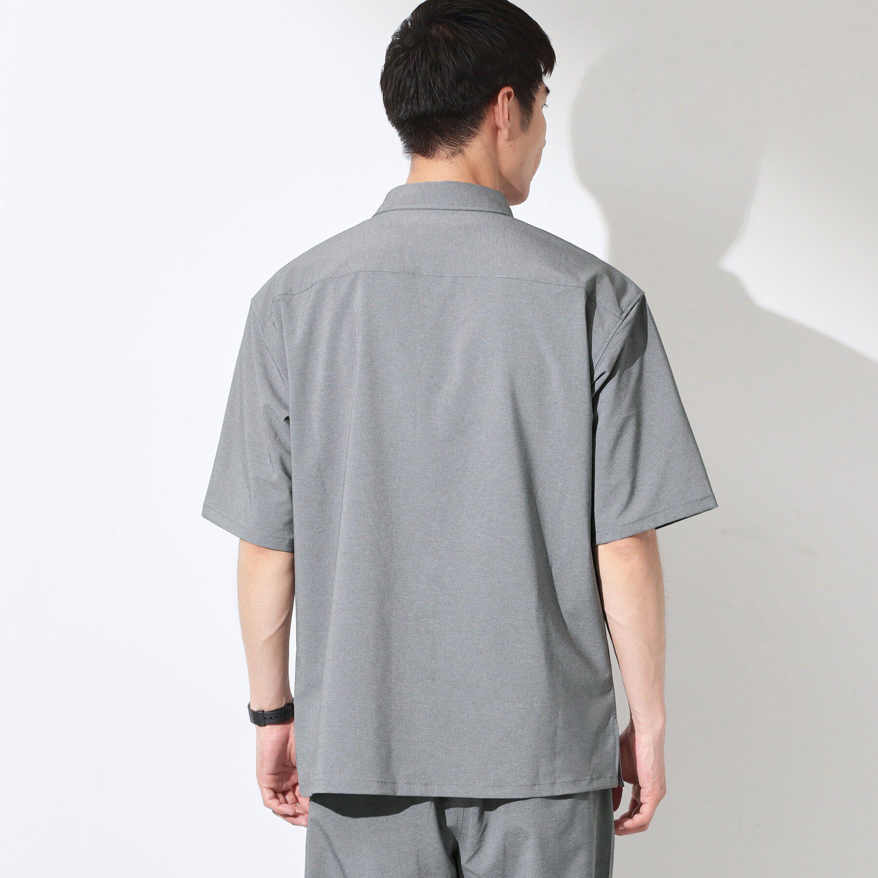 THE SHOP TK「クールウェザー 半袖シャツ 接触冷感／洗濯機OK／セットアップ可」|シャツ・ブラウス|