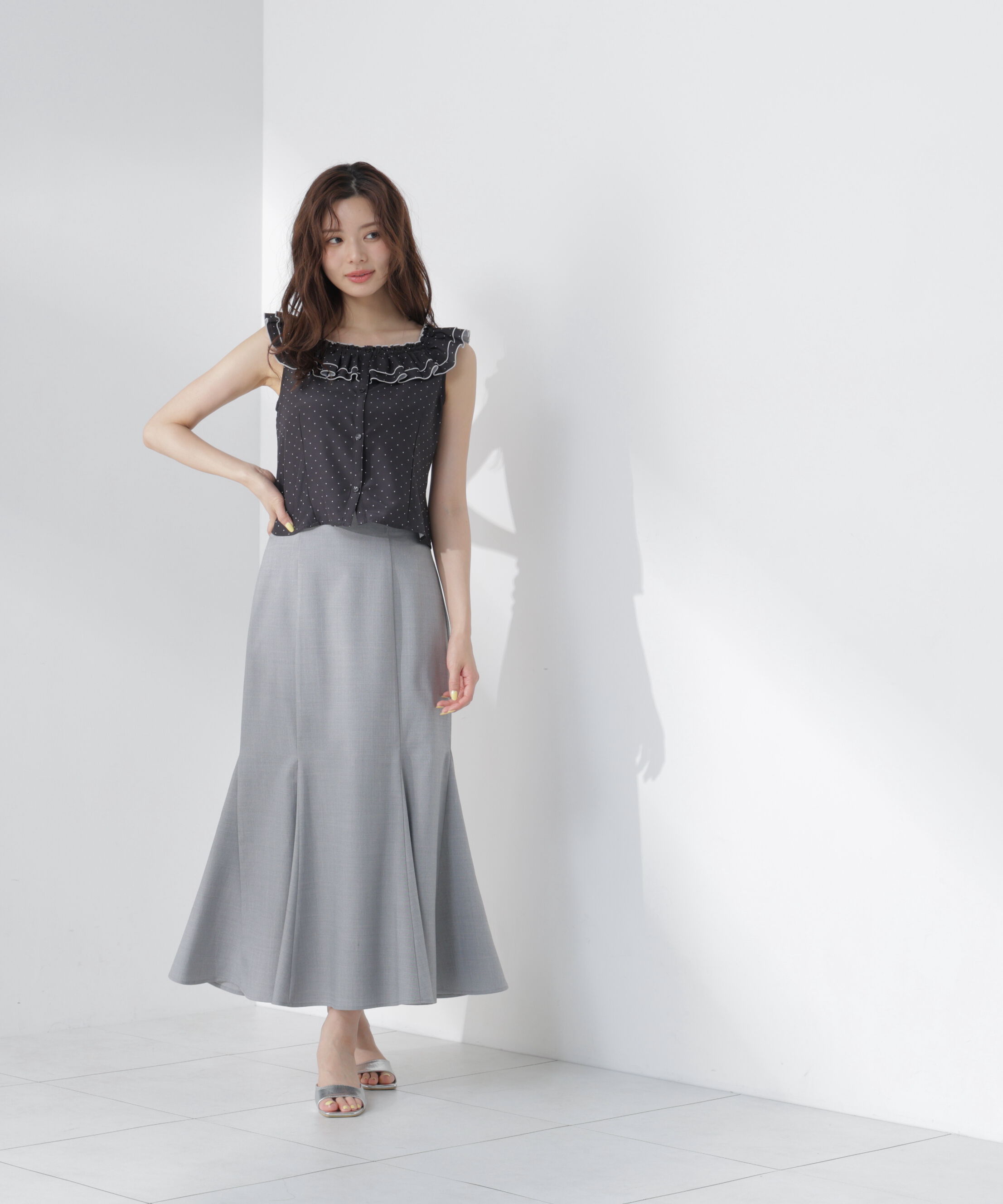 PROPORTION BODY DRESSING「＜青島心さん着用＞ハイウエストマーメイドスカート」|スカート|