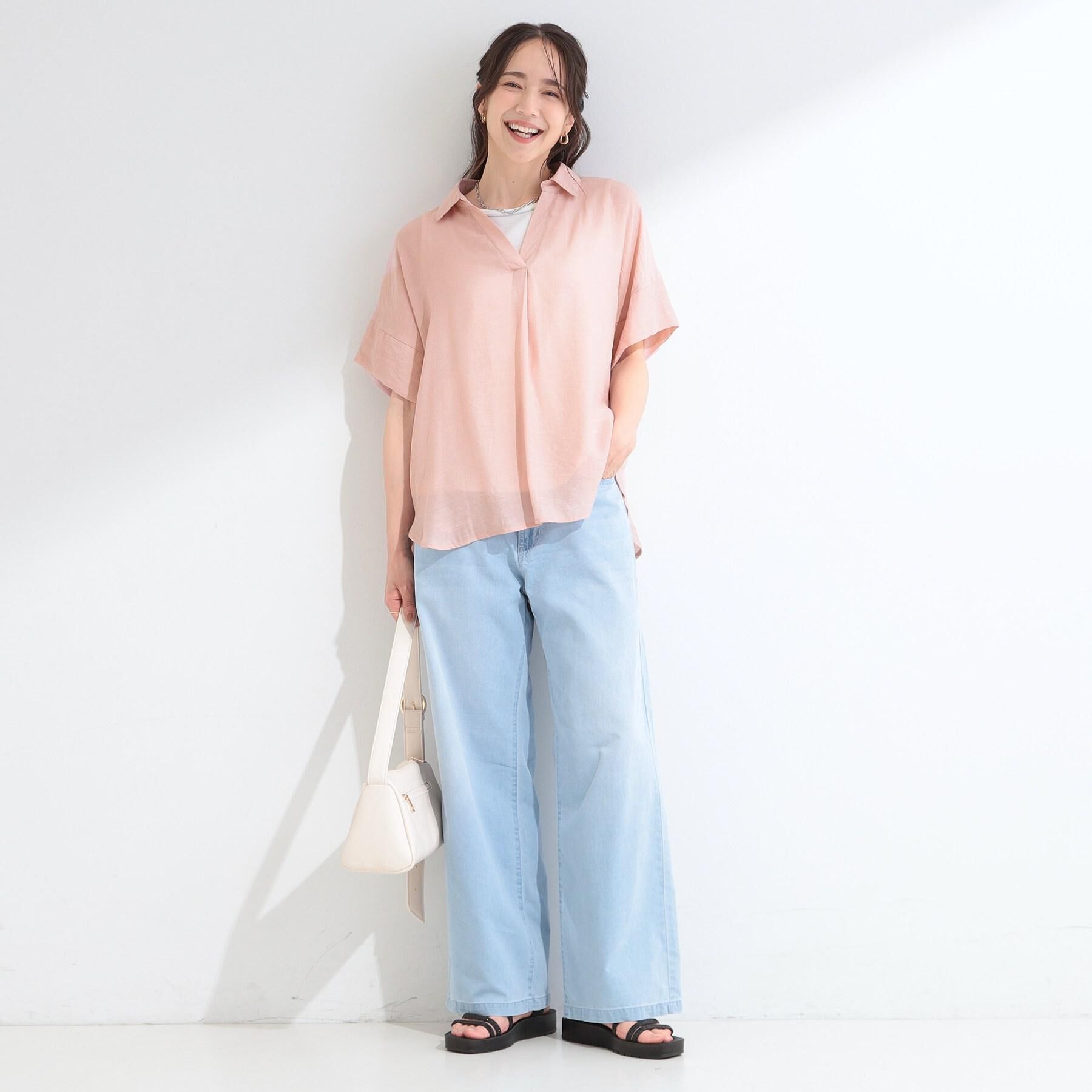 SHOO･LA･RUE「【ひんやり】夏でも快適 ライトオンスデニムワイドパンツ」|その他|
