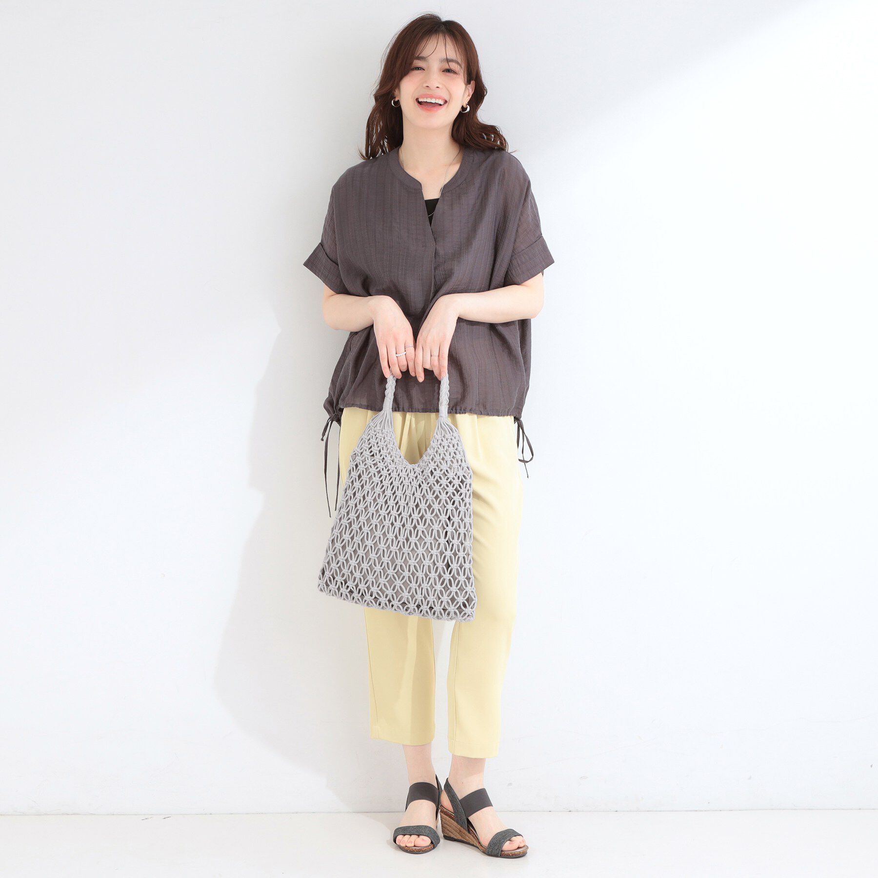 SHOO･LA･RUE「マクラメトートバッグ」|トートバッグ|