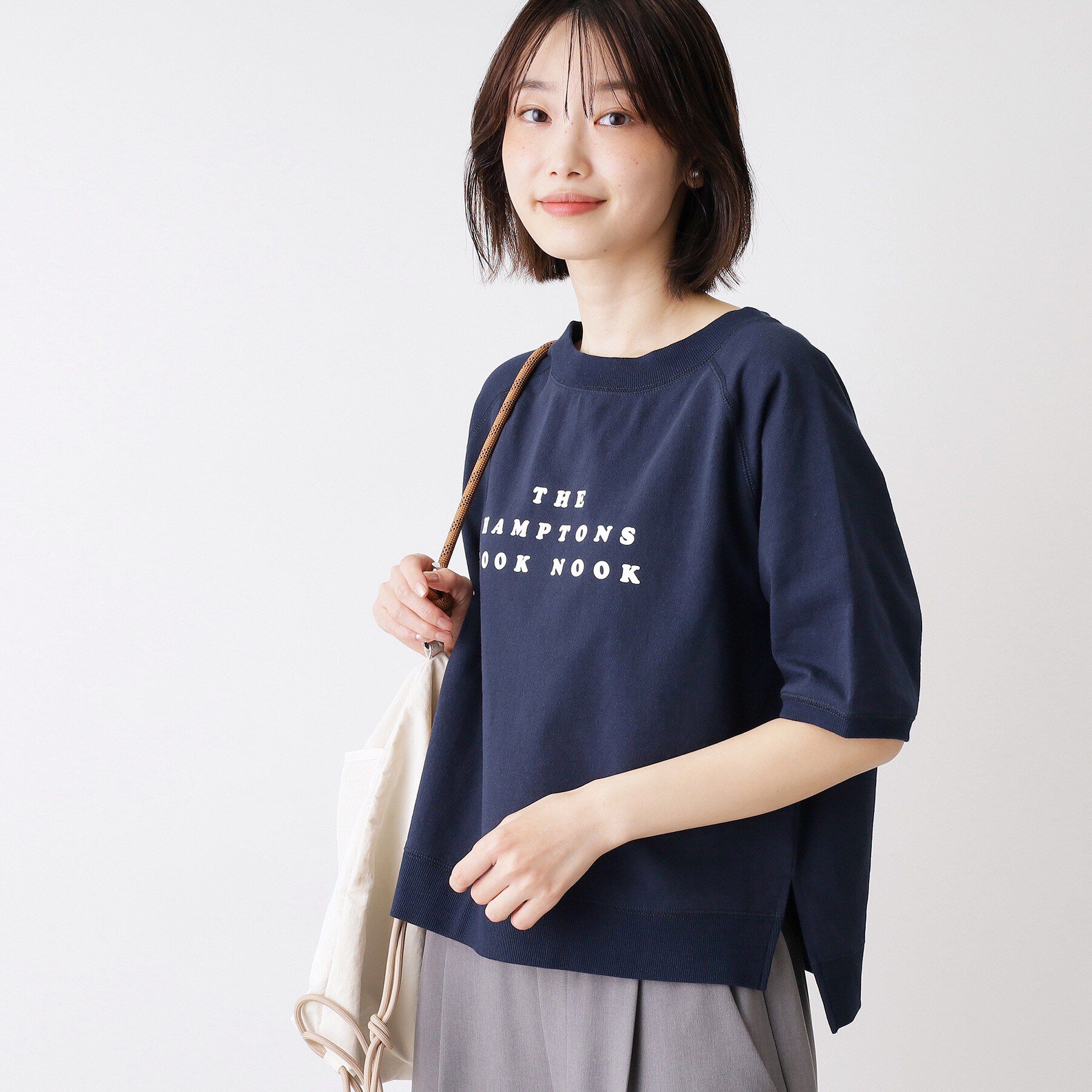 Dessin「【洗える】フロッキーロゴ裏毛プルオーバー」|Tシャツ・カットソー|
