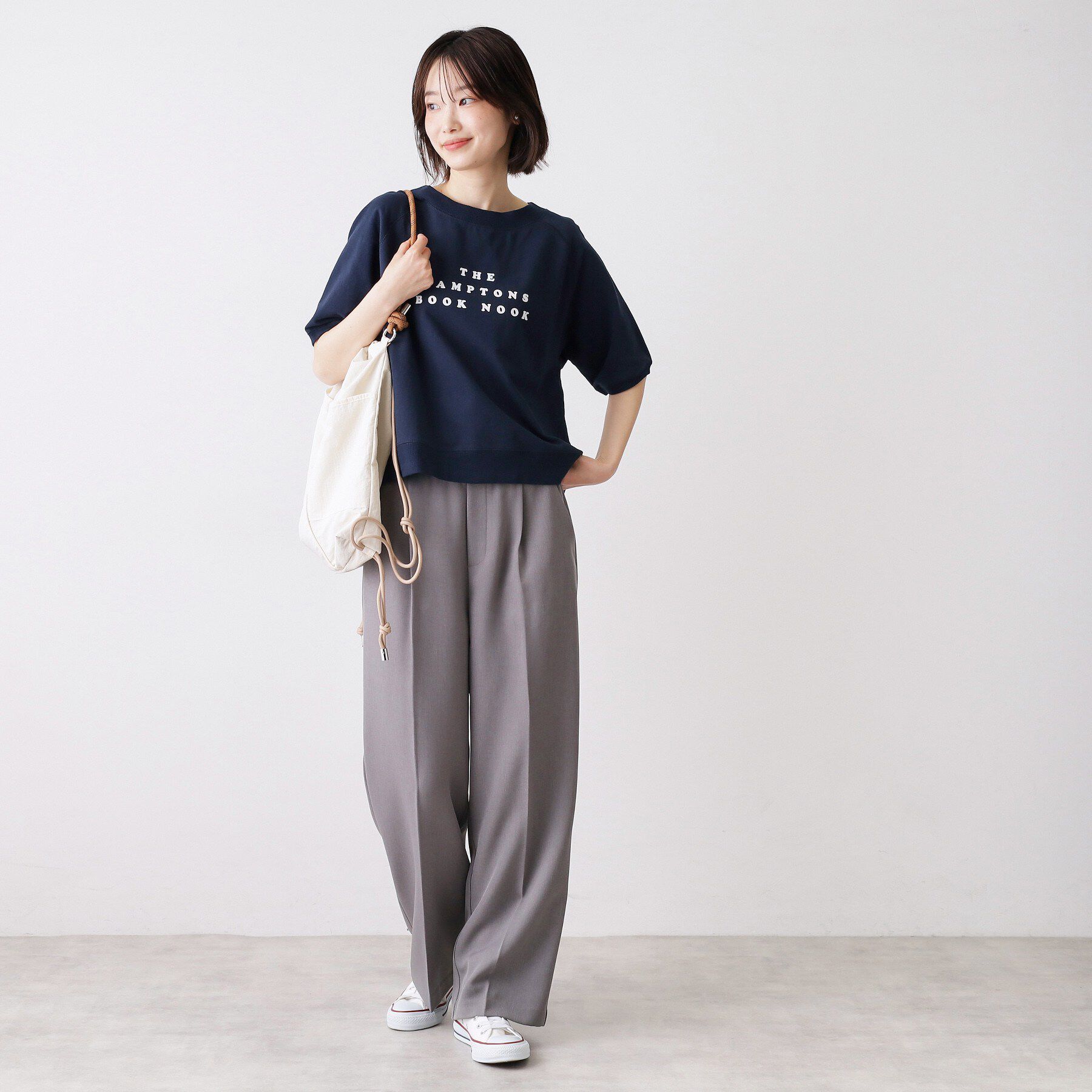 Dessin「【洗える】フロッキーロゴ裏毛プルオーバー」|Tシャツ・カットソー|
