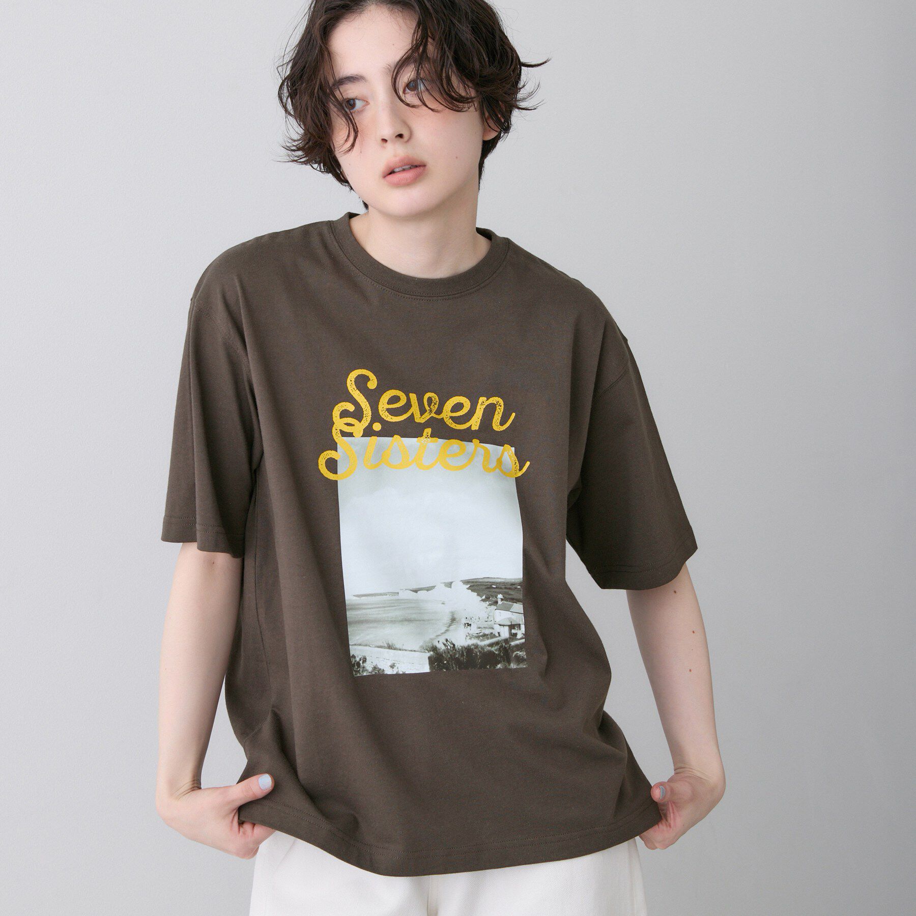 Dessin「【ユニセックス/洗える】オーガニックロゴTシャツ」|Tシャツ・カットソー|